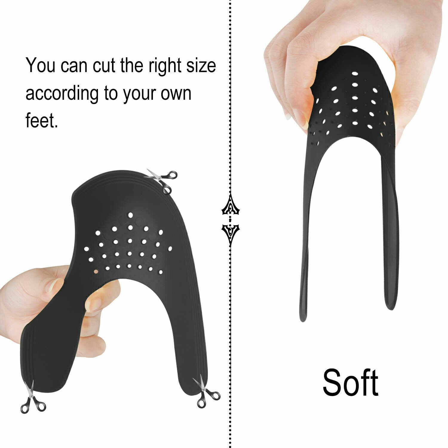 1/3/5 Pairs Shoes Creasing Protector Care Repair Anti Force Fields Shoe Cover
