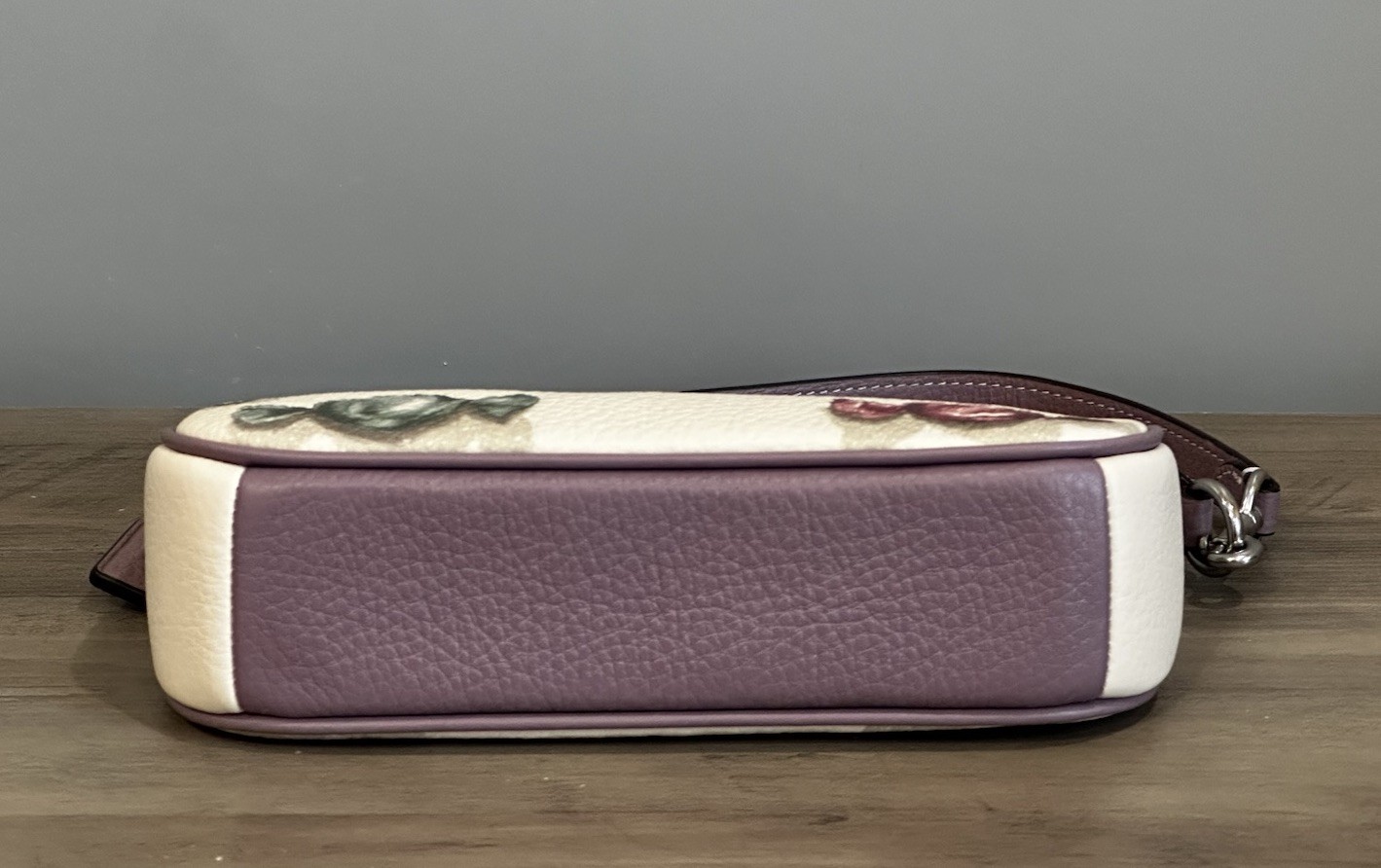 COACH Nolita 19 With Candy Print Coated Canvas & Leather Bag CDC26 Chalk/Jasmine