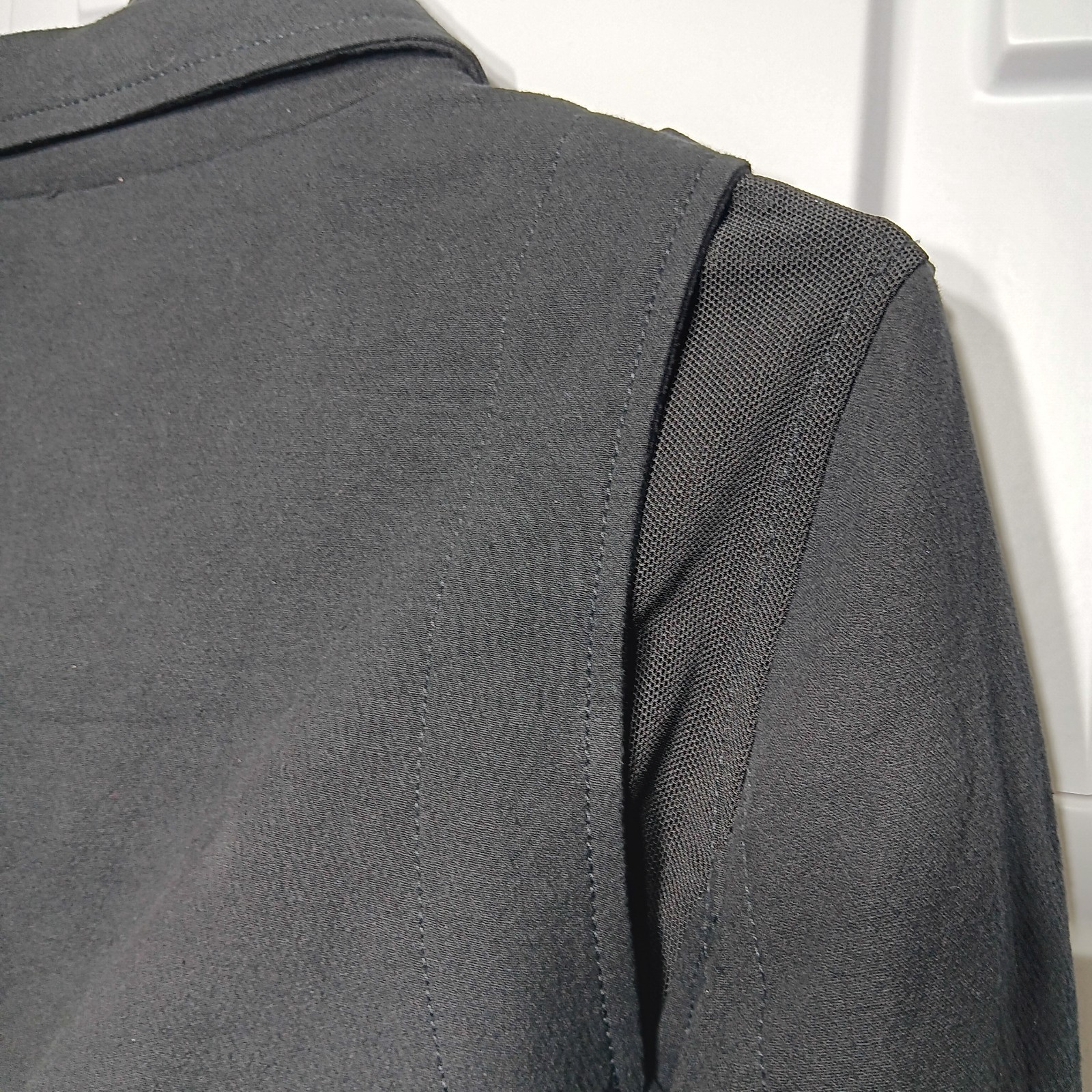 Blank NYC Crepe Moto Jacket Biker Zip Snap Adjust Belt Black Size S