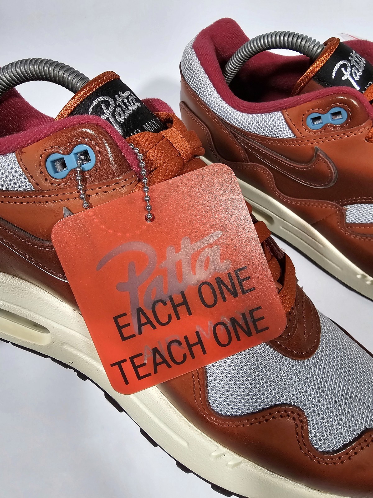 Patta x Nike Air Max 1 Waves Dark Russet US 8.5 UK 7.5 EUR 42cm 26.5 New OG All