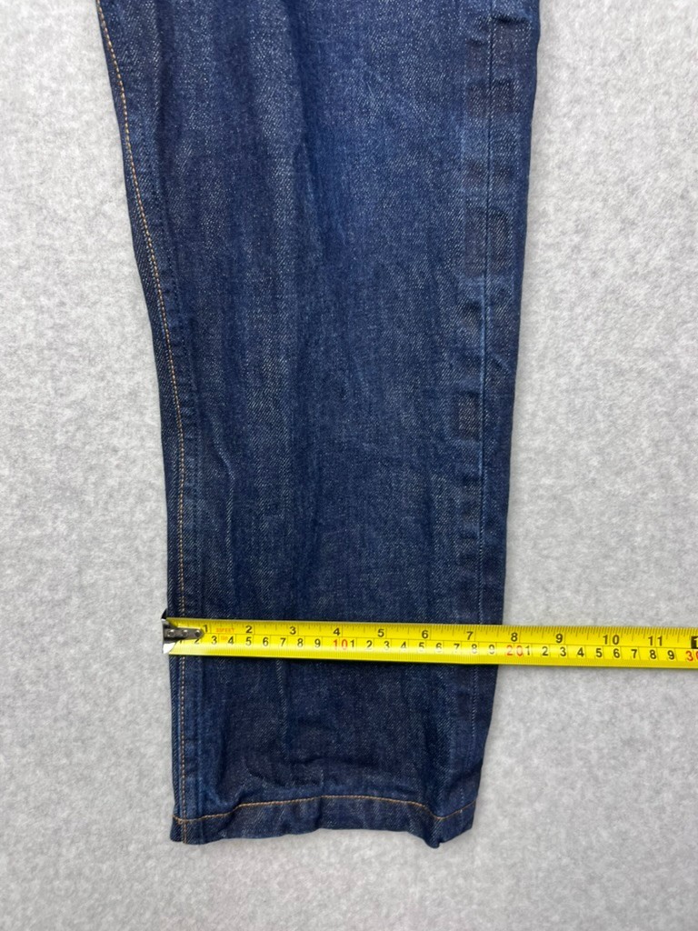 Gustin Raw Selvedge Denim Jeans 34 Straight California Button Fly USA Indigo EUC
