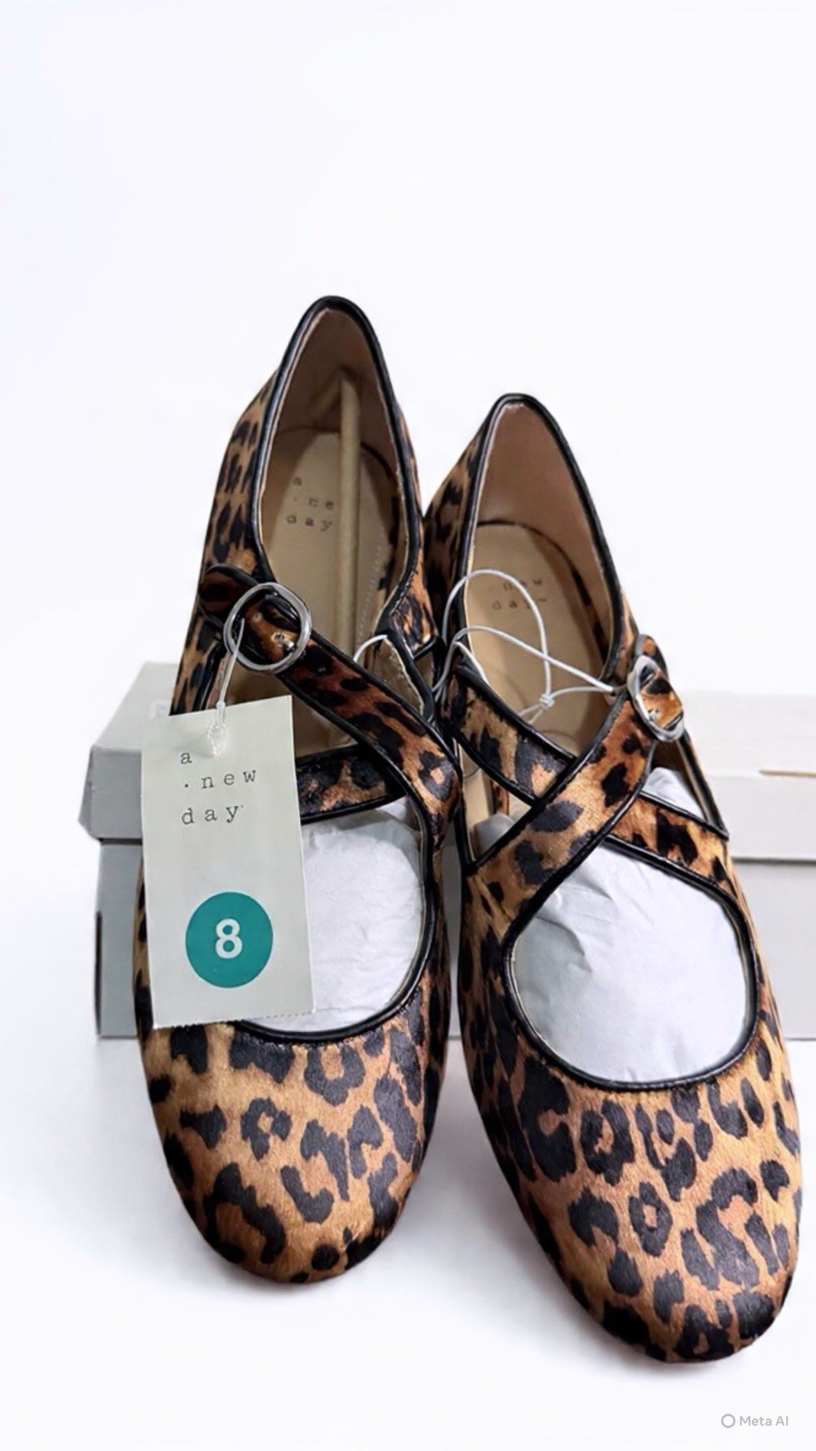 A New Day leopard print flats. • Women’s size 8. •Brand New.