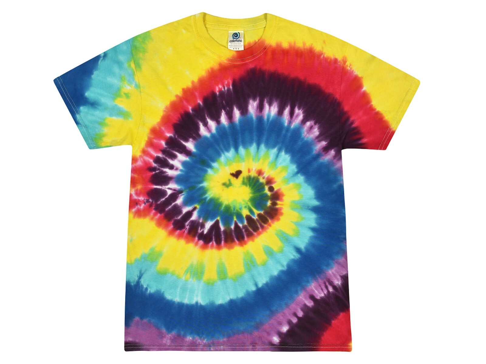 Pick a Multi-color Rainbow Tie Dye T-Shirts 100% Cotton Kids & Adults