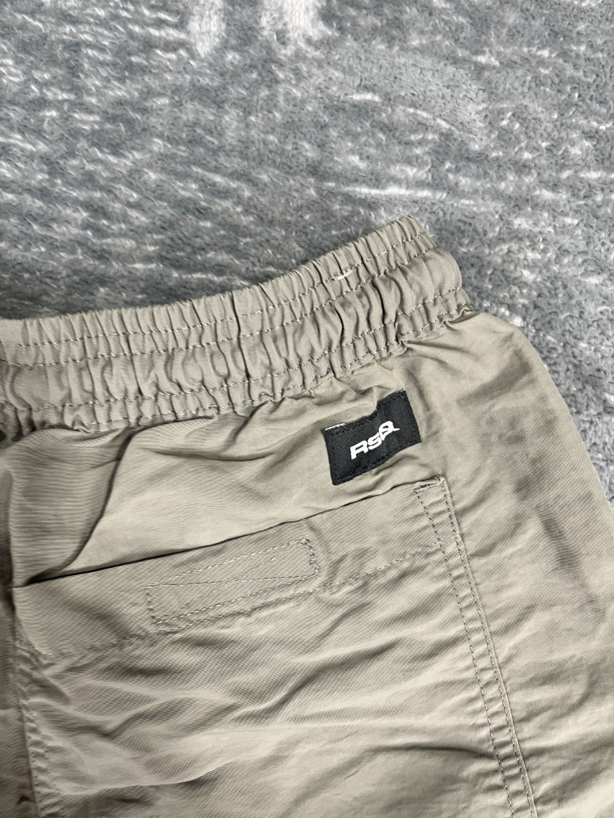 RSQ Mens Tan Drawstring Shorts XL Elastic Waist