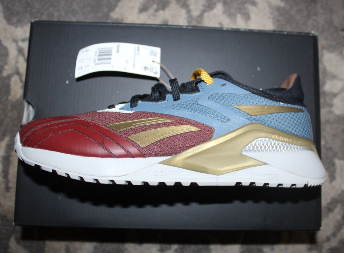 Reebok x DC Comics Nano X2 “Wonder Woman” HQ4585 Sneaker Mens Sz 9 NIB