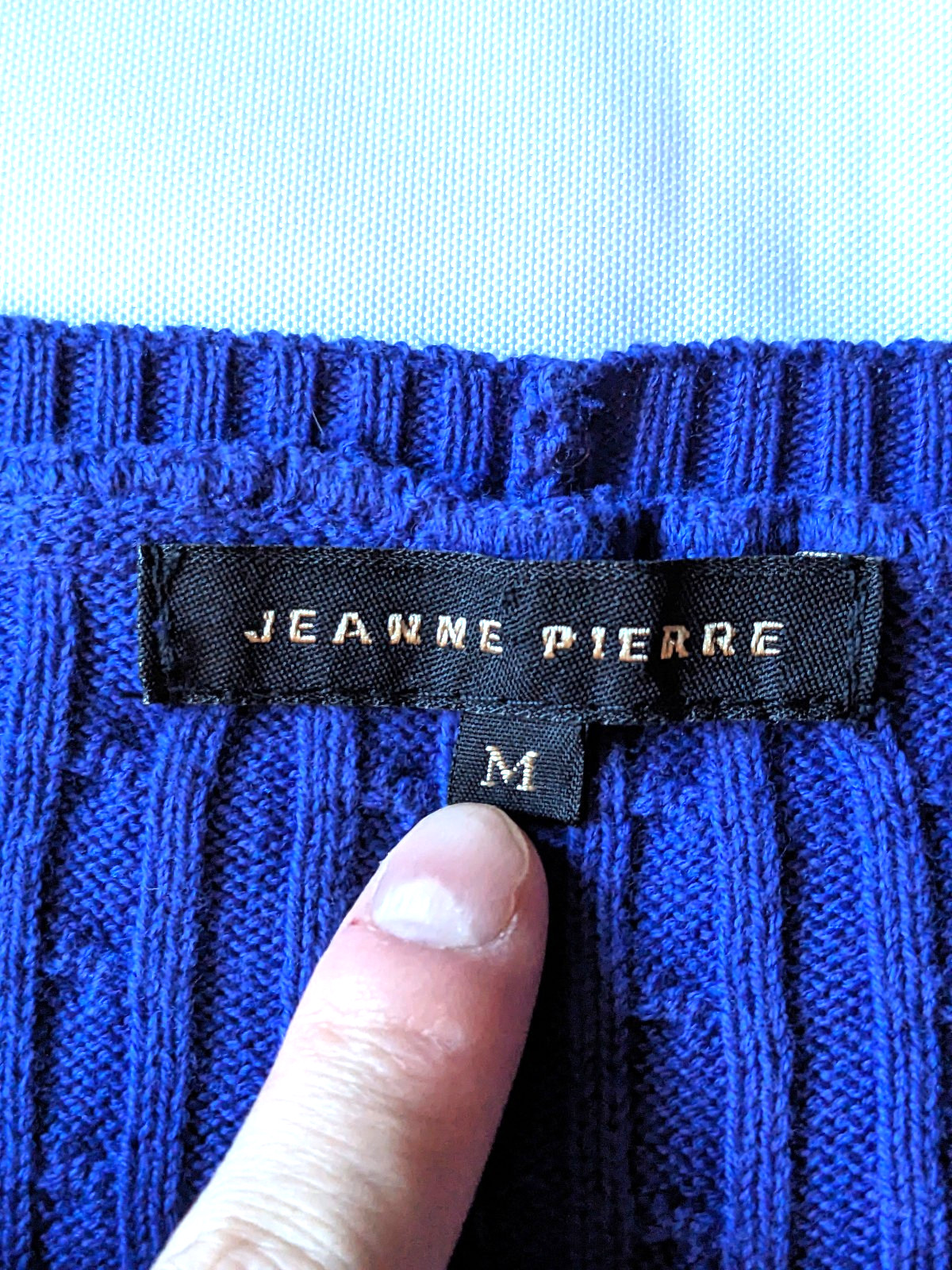 Jeanne Pierre Red + Blue Women’s Longsleeve Sweater Tops (Size M) Bundle