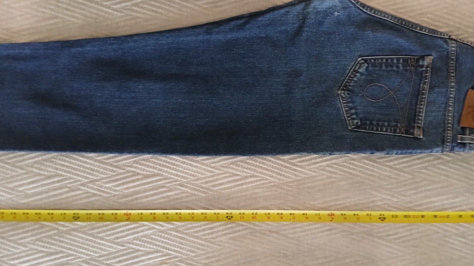 Vintage Calvin Klein Jeans Mens 34 x 28 Blue Rinse Relaxed Fit Made in USA Union