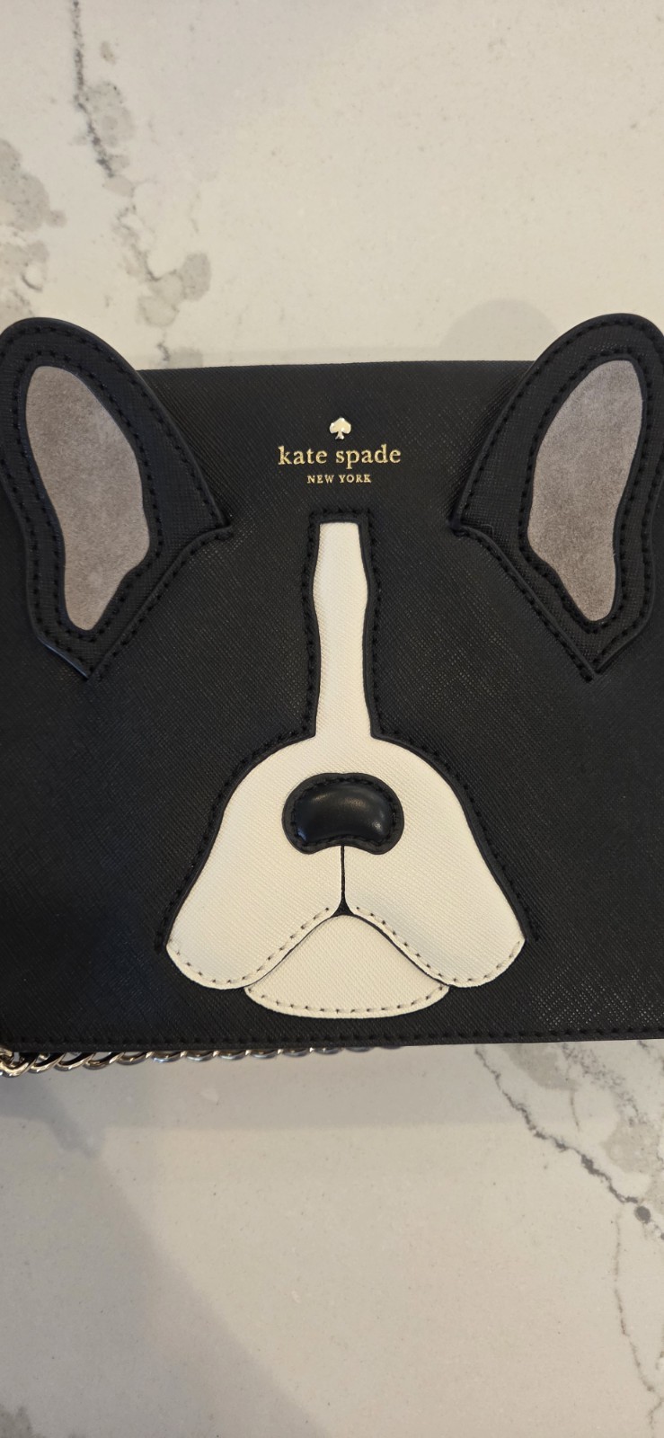 Kate Spade French bulldog purse
