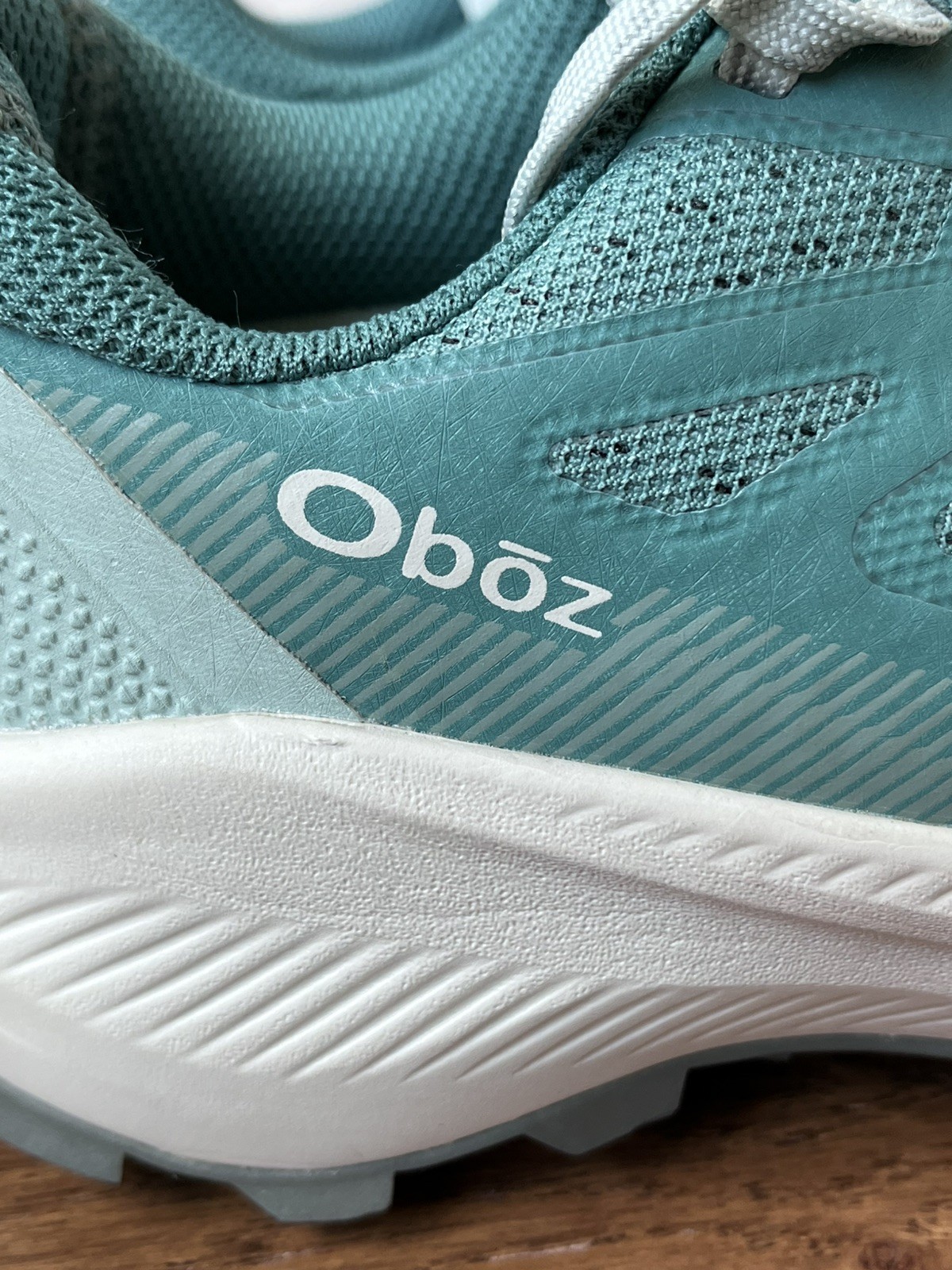 Oboz Katabatic Lace Up Outdoor Hiking Shoes NEW Size 7 Blue Teal