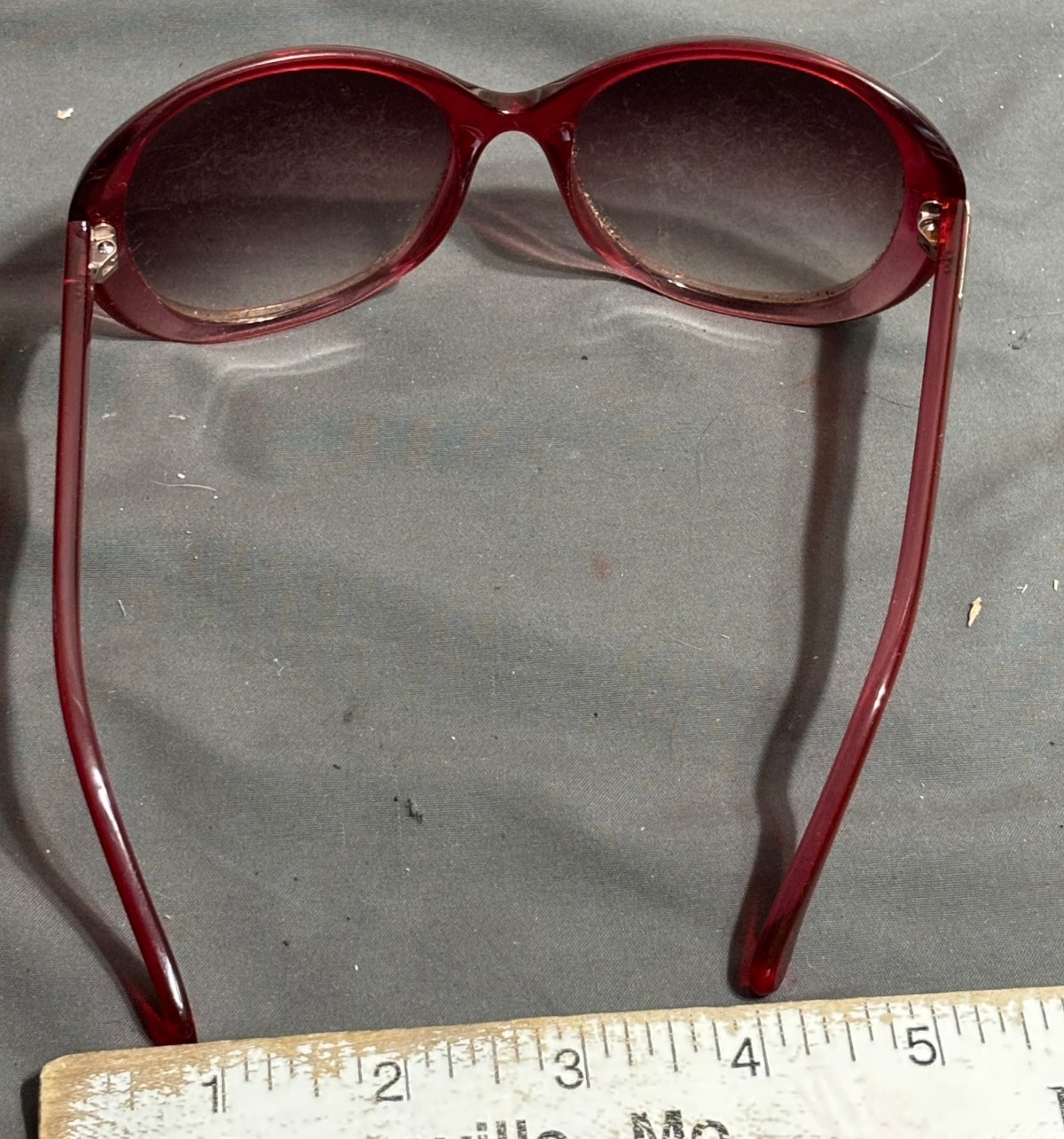 Vtg Y2K DOLCE GABBANA 8085 Ruby Red OVERSIZED women men SUNGLASSES 1785/8H 58/18