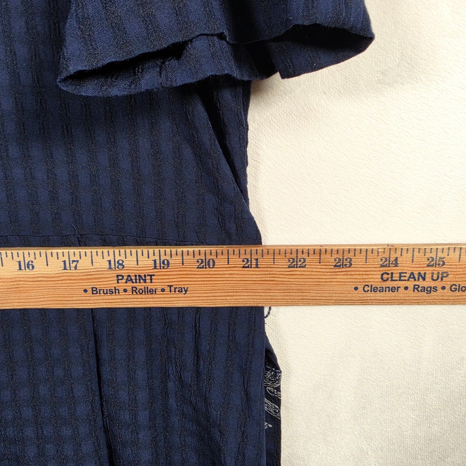 Vintage Sunshine Starshine Maxi Dress Women’s XL Navy Floral Cottagecore Prairie