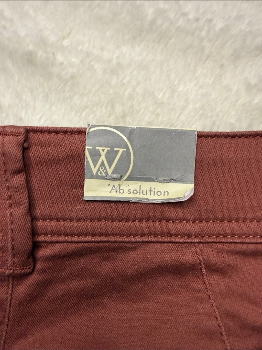 Wit & Wisdom ‘Ab’Solution Burnt Henna V- Yoke Stretch Utility Skirt – Sz 8, NWT