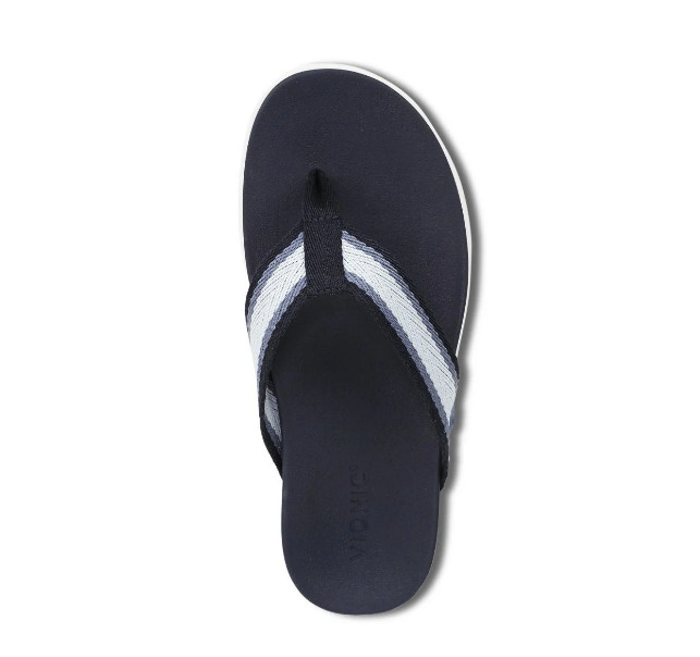 NEW VIONIC Beach Indigo Toe Post Sandal – Navy Blazer Multi, Medium