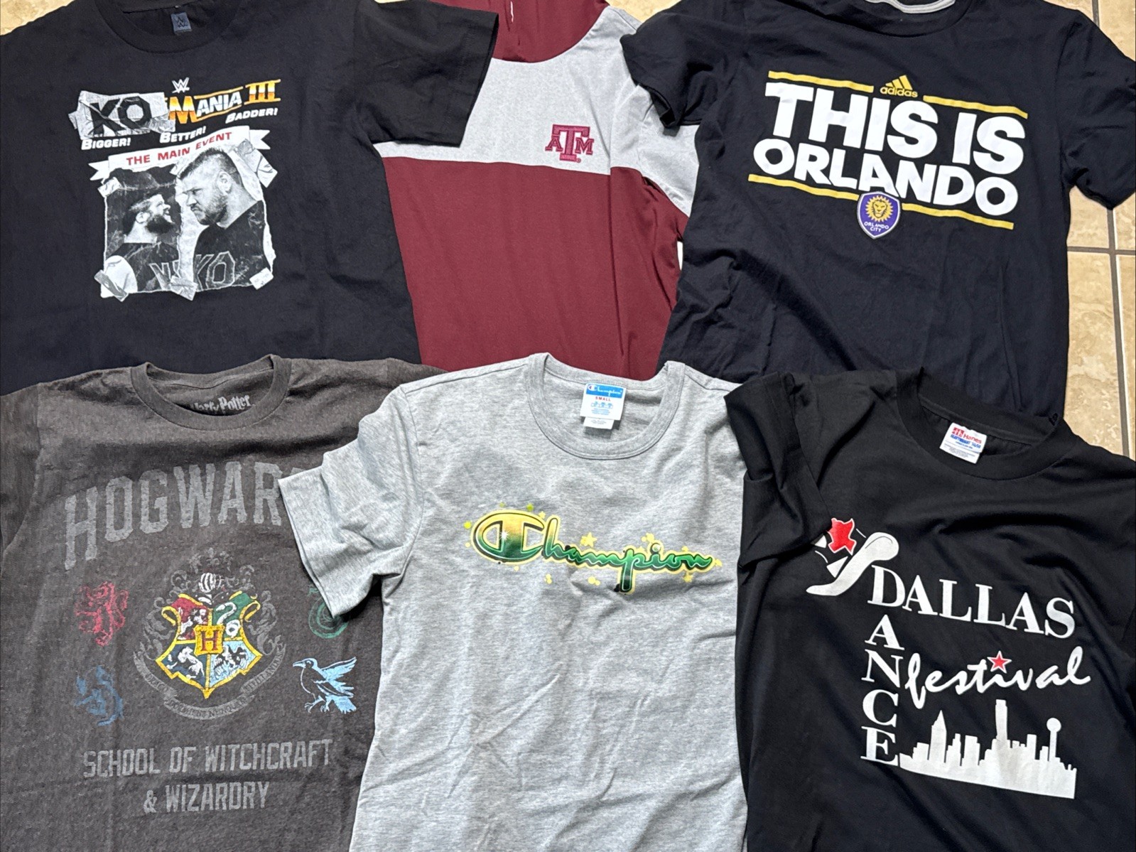 (48 Pc) Random Lot of Graphic TShirts Mixed All Sizes USA Brands Vintage Sports