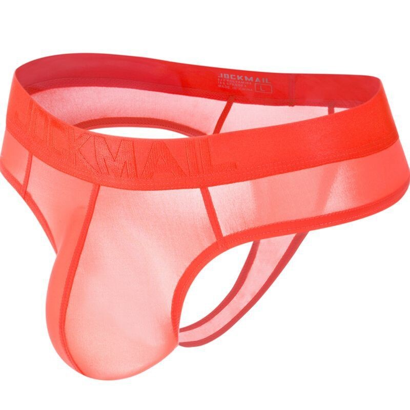 JOCKMAIL Men’s Ice Silk Jockstrap Underwear Thongs Briefs G-String Underpants
