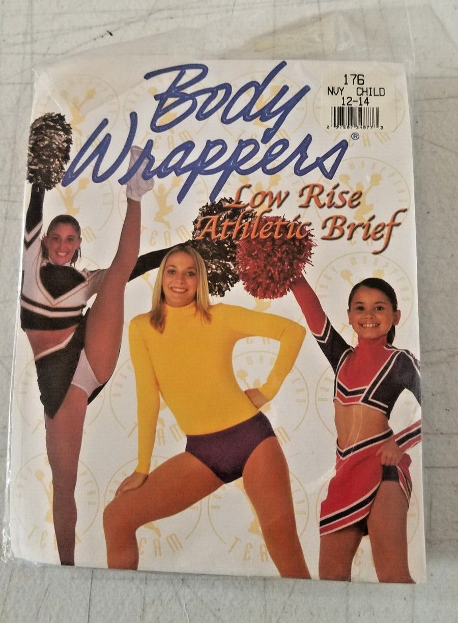 Lot Of 5 Body Wrappers Athletic Briefs Dancewear Childs Sz 12-14 Low Rise 2090