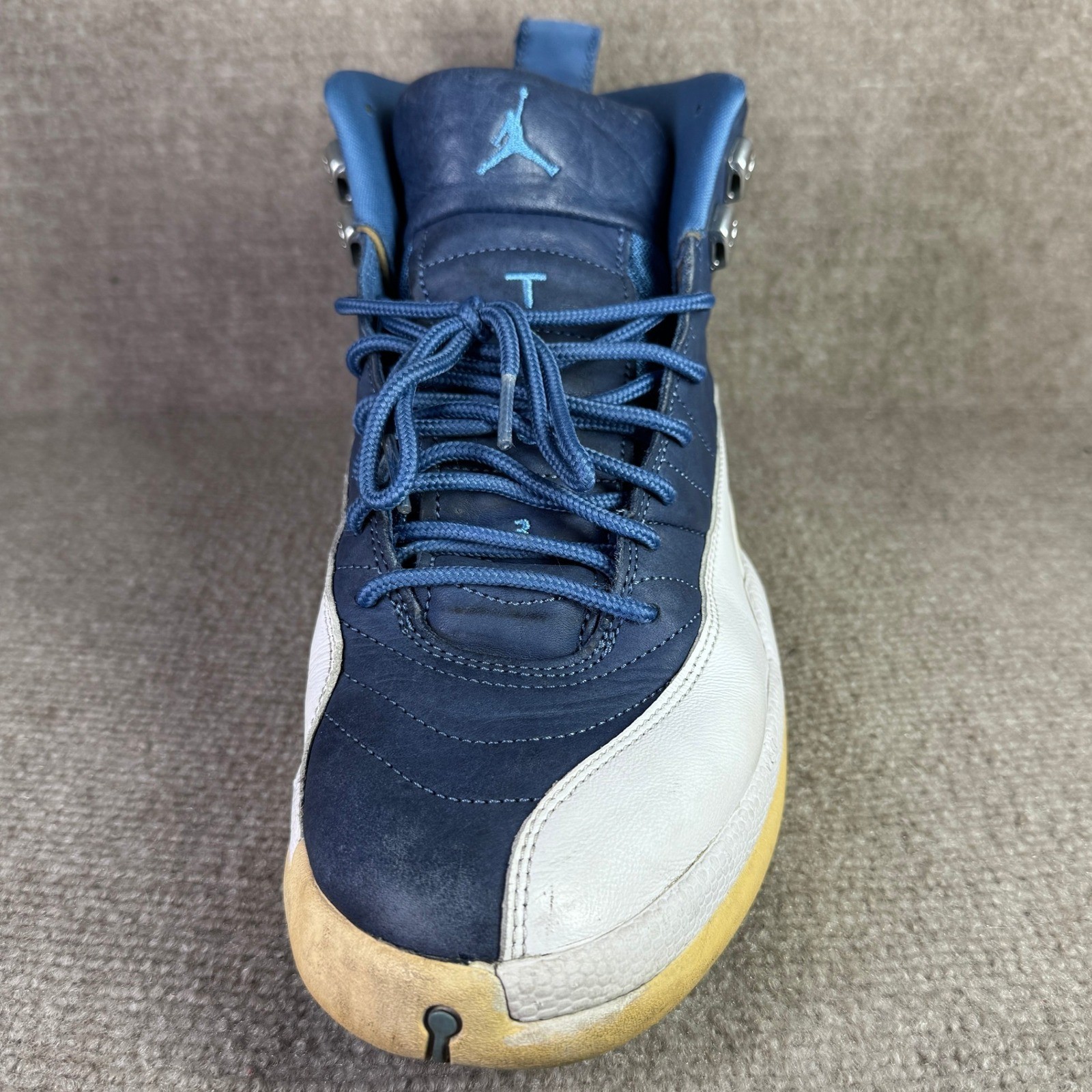 Jordan 12 Retro Obsidian 2020 Mens 13 Blue Indigo Stone 130690-404 Sneakers