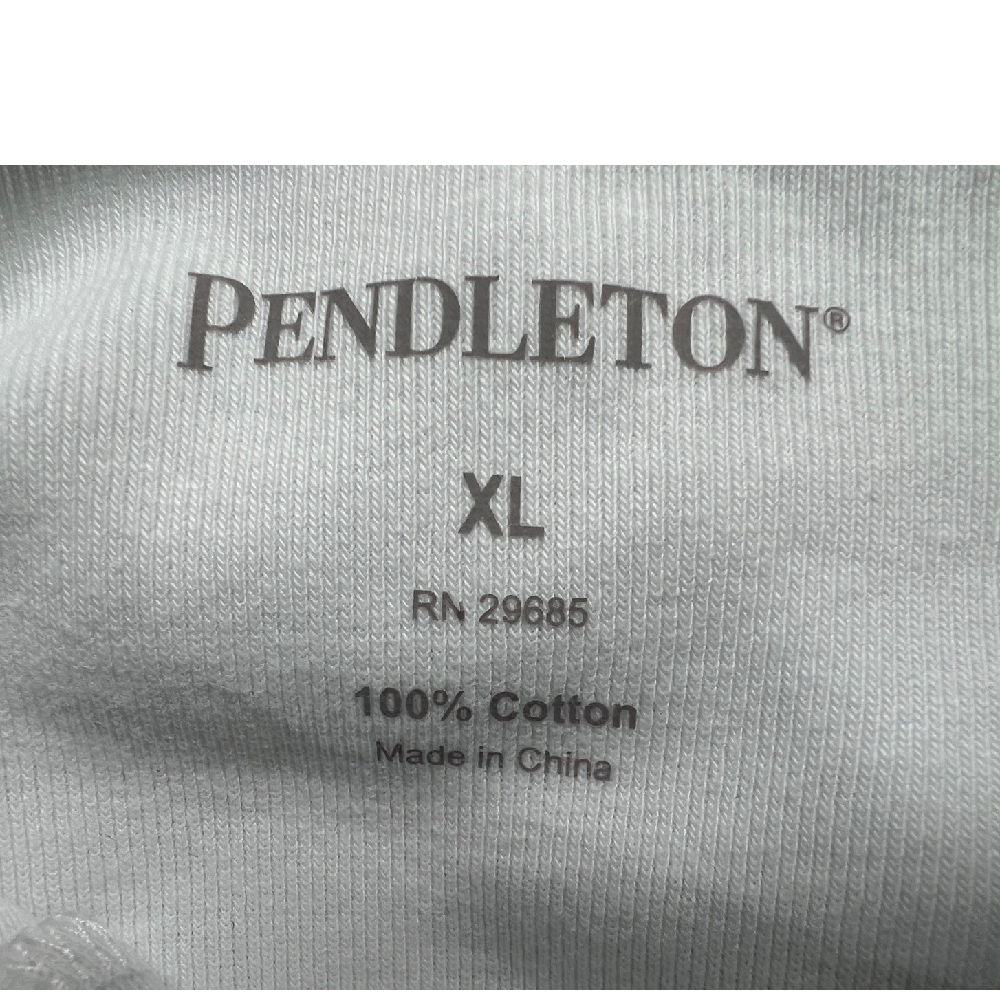 PENDLETON TOP WOMENS XLARGE CASUAL CREW NECK LONG SLEEVE 100% COTTON T-SHIRT NEW