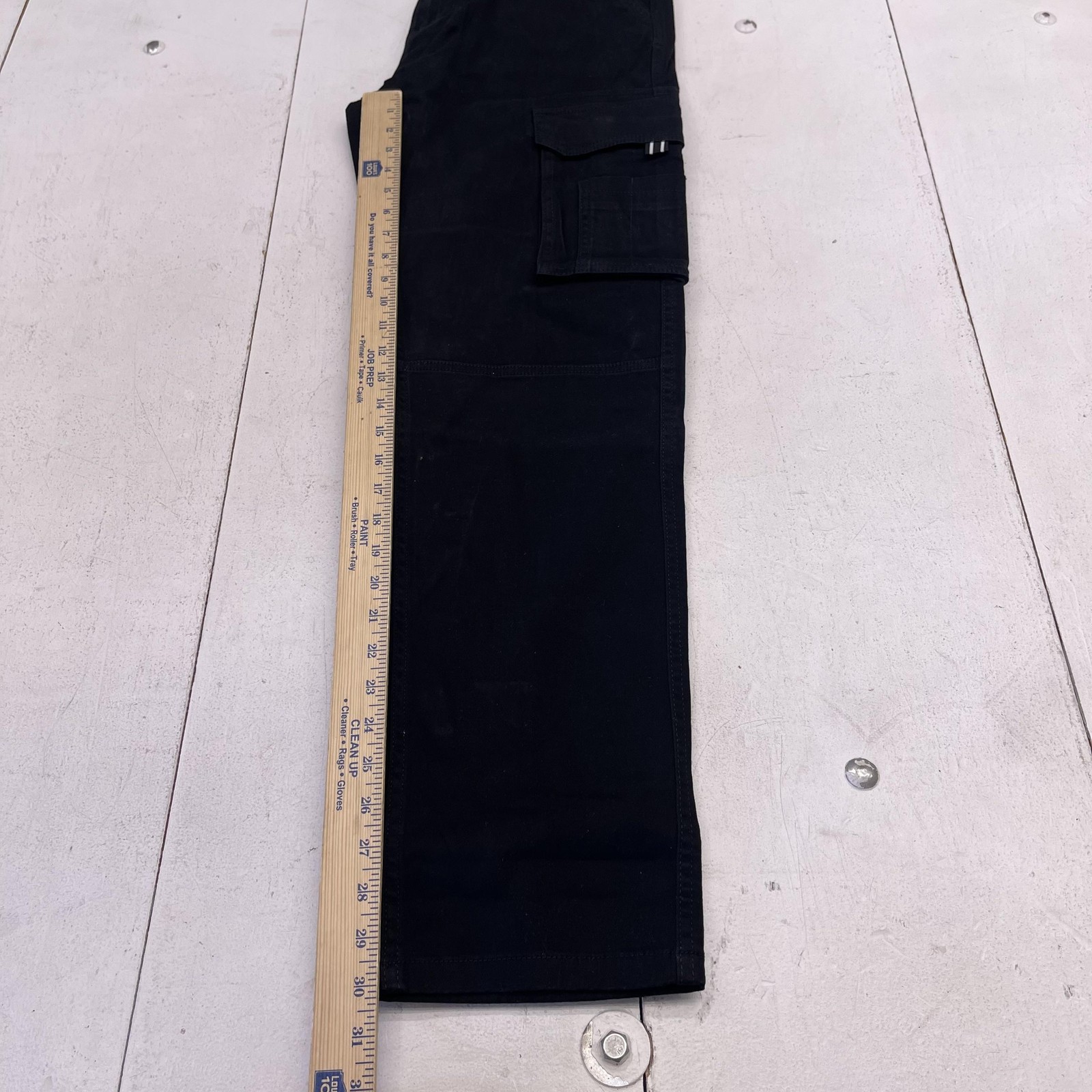 Alamo Cargo Pants Mens 32×32 Black Stretch Straight Utility Workwear Pockets