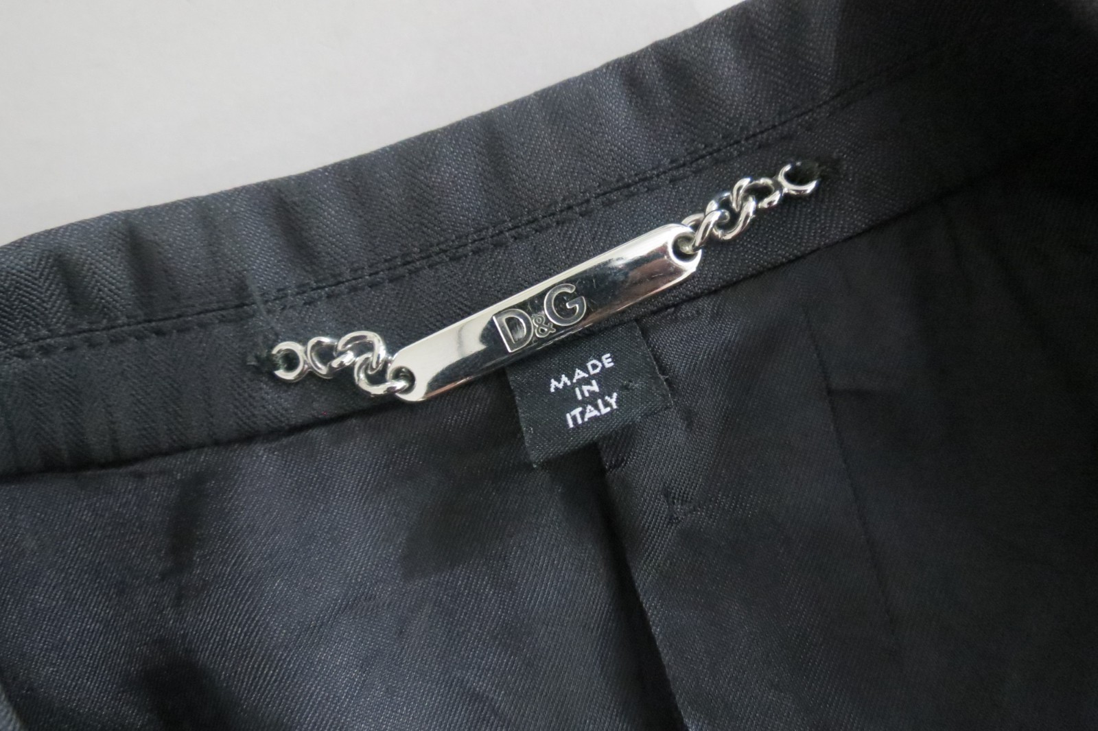 Dolce Gabbana Made in Italy Model-Regular Double Tonal black slim cut suit 40 R