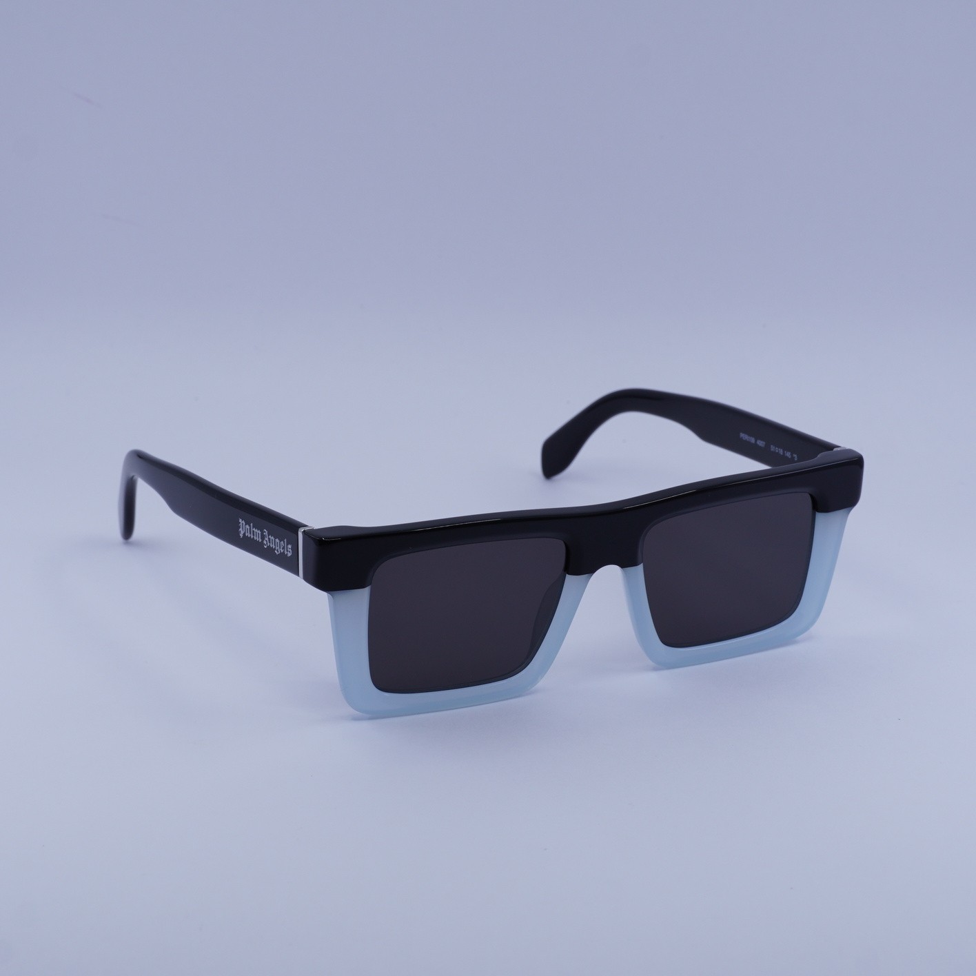 New Palm Angels PERI109 NAPA 4007 Black Light Blue/Dark Grey 51-18-145 Sungla…