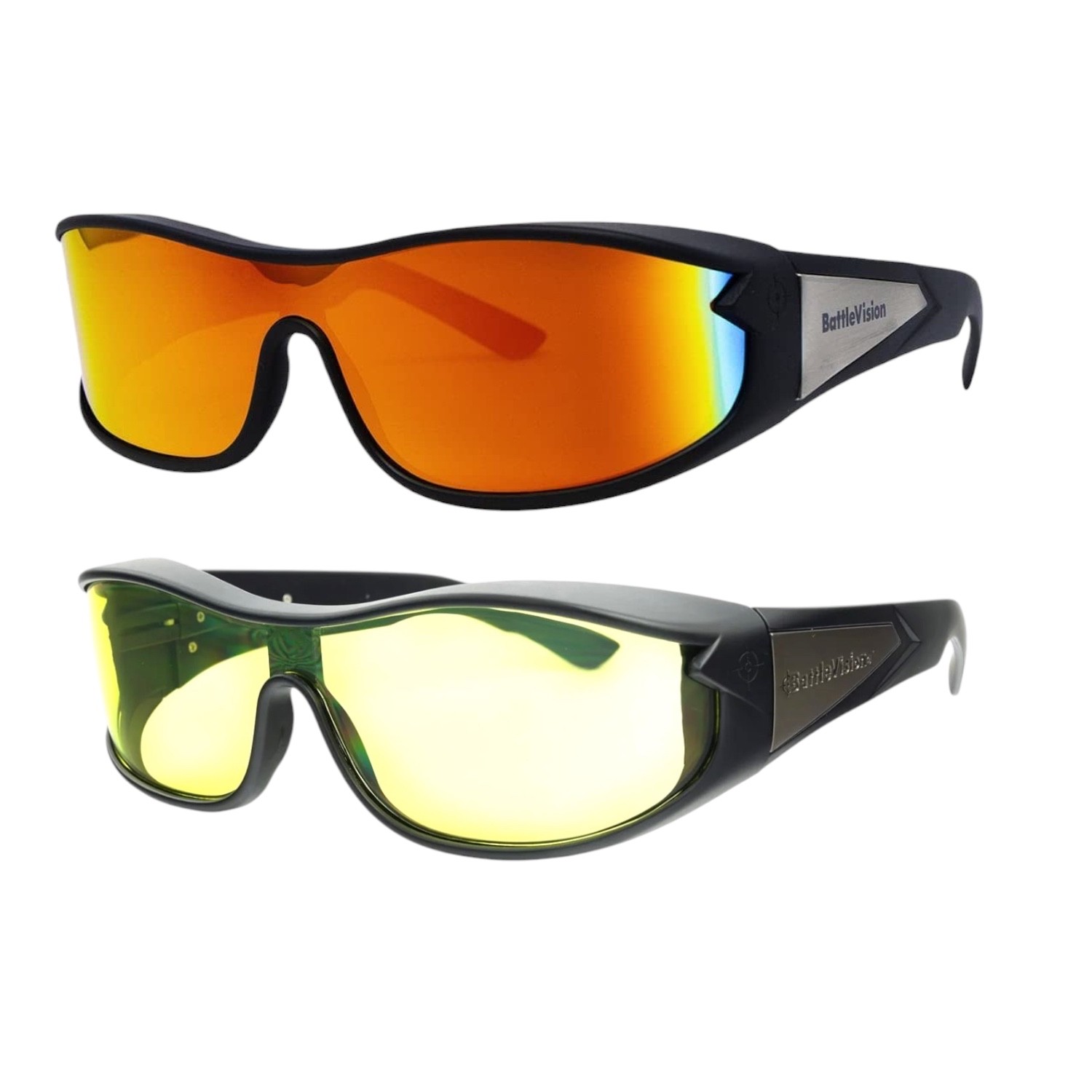 Battle Vision Wrap Around Sunglasses – Day & Night Vision 2 Pack