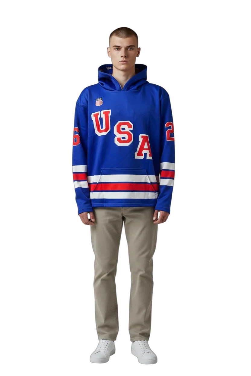 USA Hockey Shield 2026 Replica Jersey Blue Hoodie