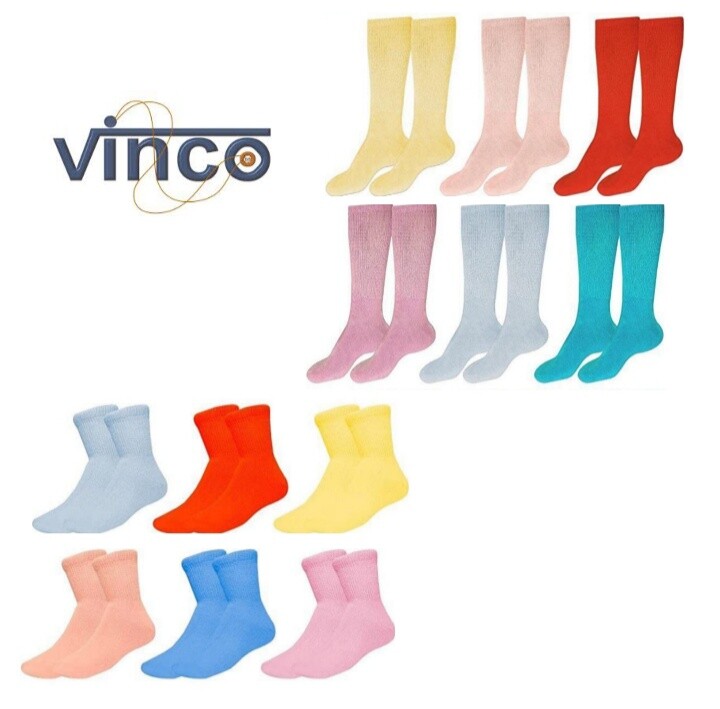 6 Pairs Women’s Diabetic Ankle Crew Socks Circulatory Cushion Cotton Size 9-11