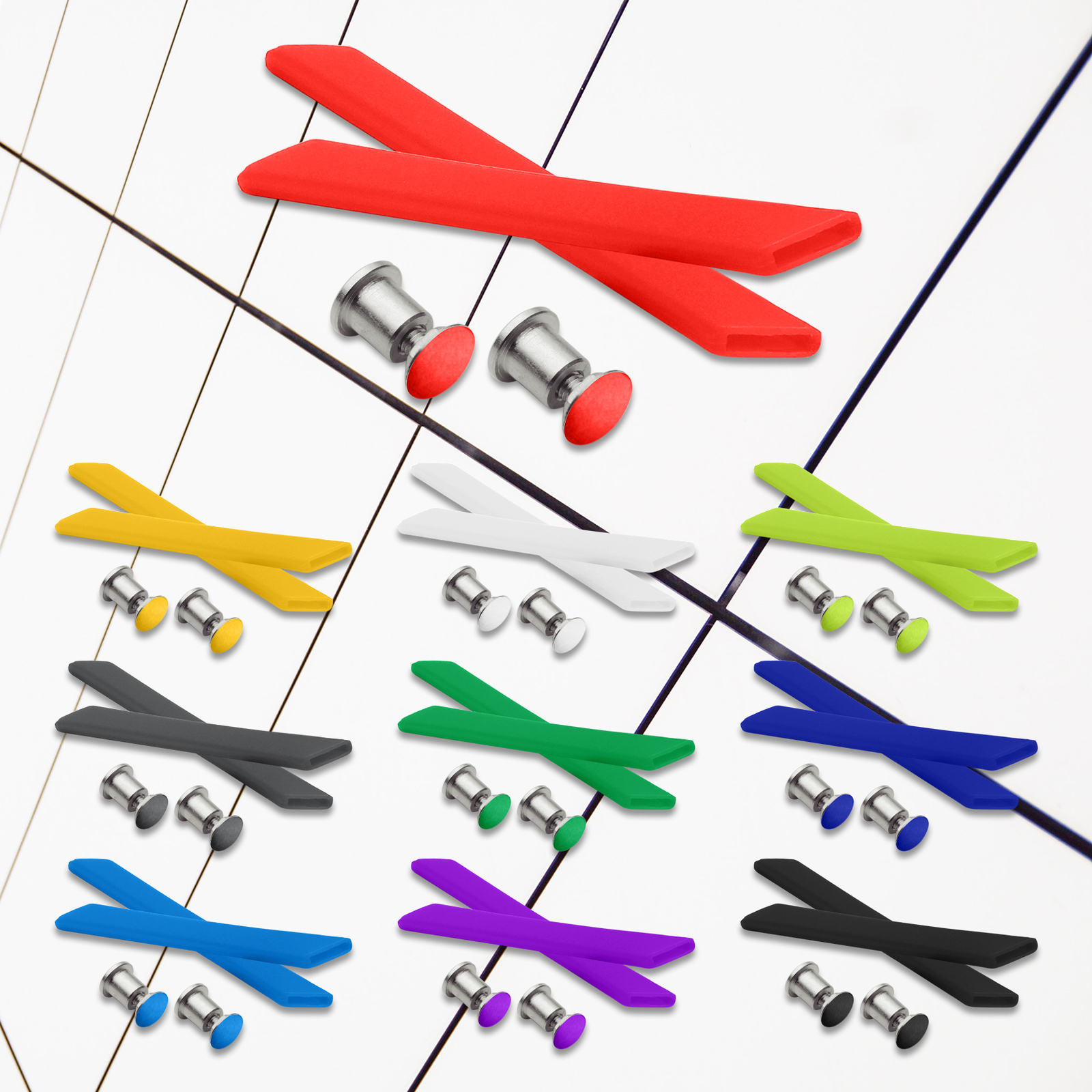 Replacement Earsocks &Nose Pads Rubber Kit for-Oakley Jawbone Frame Multi-Colors