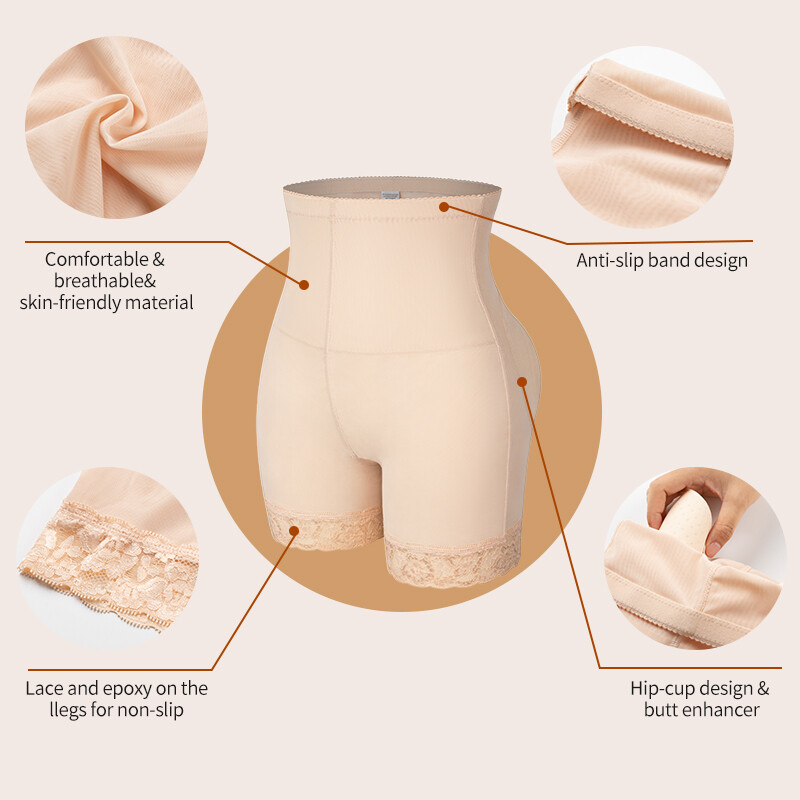 Fajas Colombianas Fake Buttocks Pad Butt Lift Shorts Body Shaper Booty Enhancer