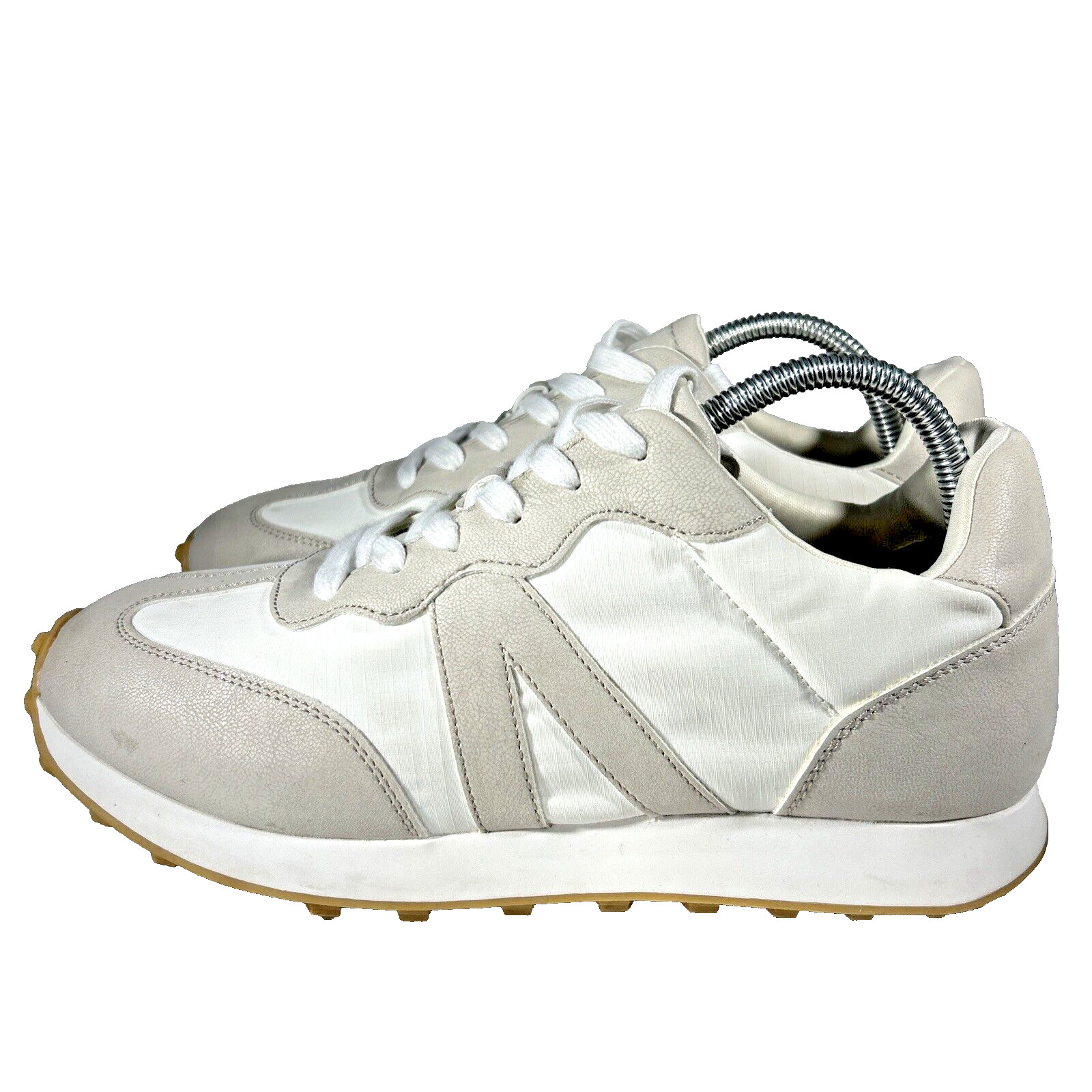 Mens Casual Leather Sneakers Shoes Size 9.5 M Gray Fashion Gym Work – LIGHT USE