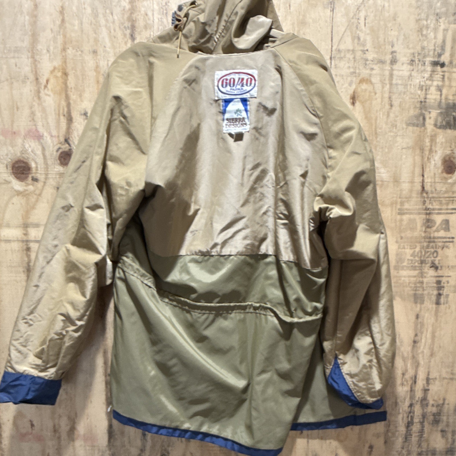 70s Vintage Sierra Designs Men’s 60/40 Parka Jacket M Blue Hooded Full Zip/Snap