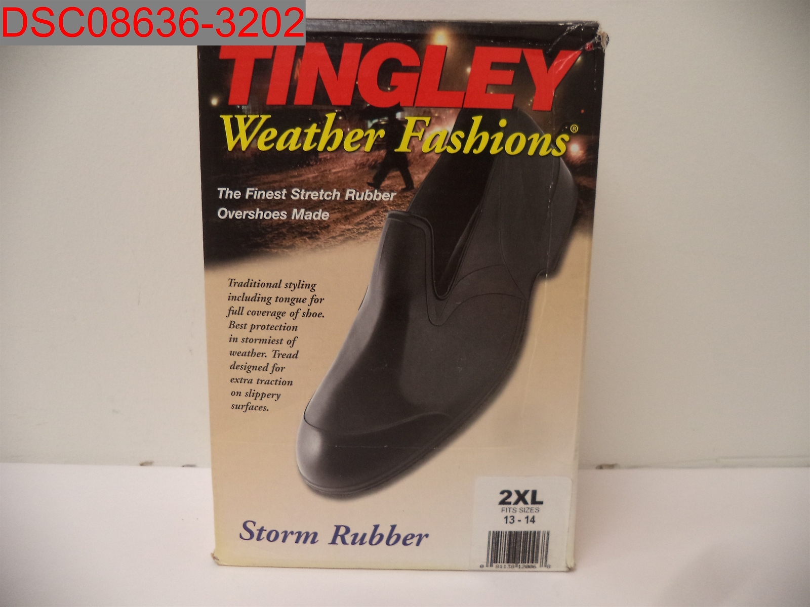 Tingley Men’s Black Rubber 1800 Trim Over Shoe, 2XL Shoe Size 13-14 081138120068