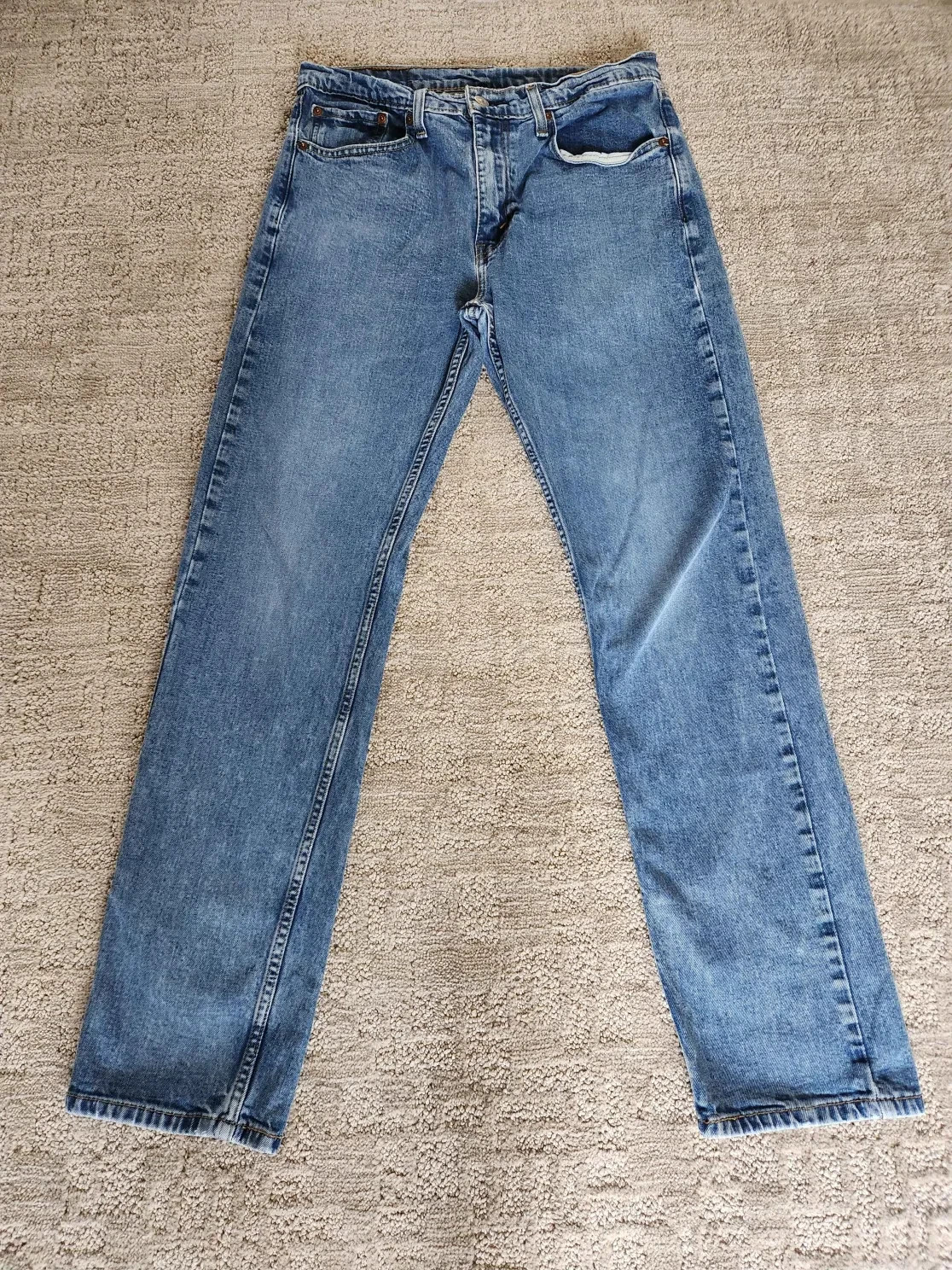 Levi’s Strauss & Co Men’s 505 Series Blue Straight Leg Denim Jeans Size: 31×32