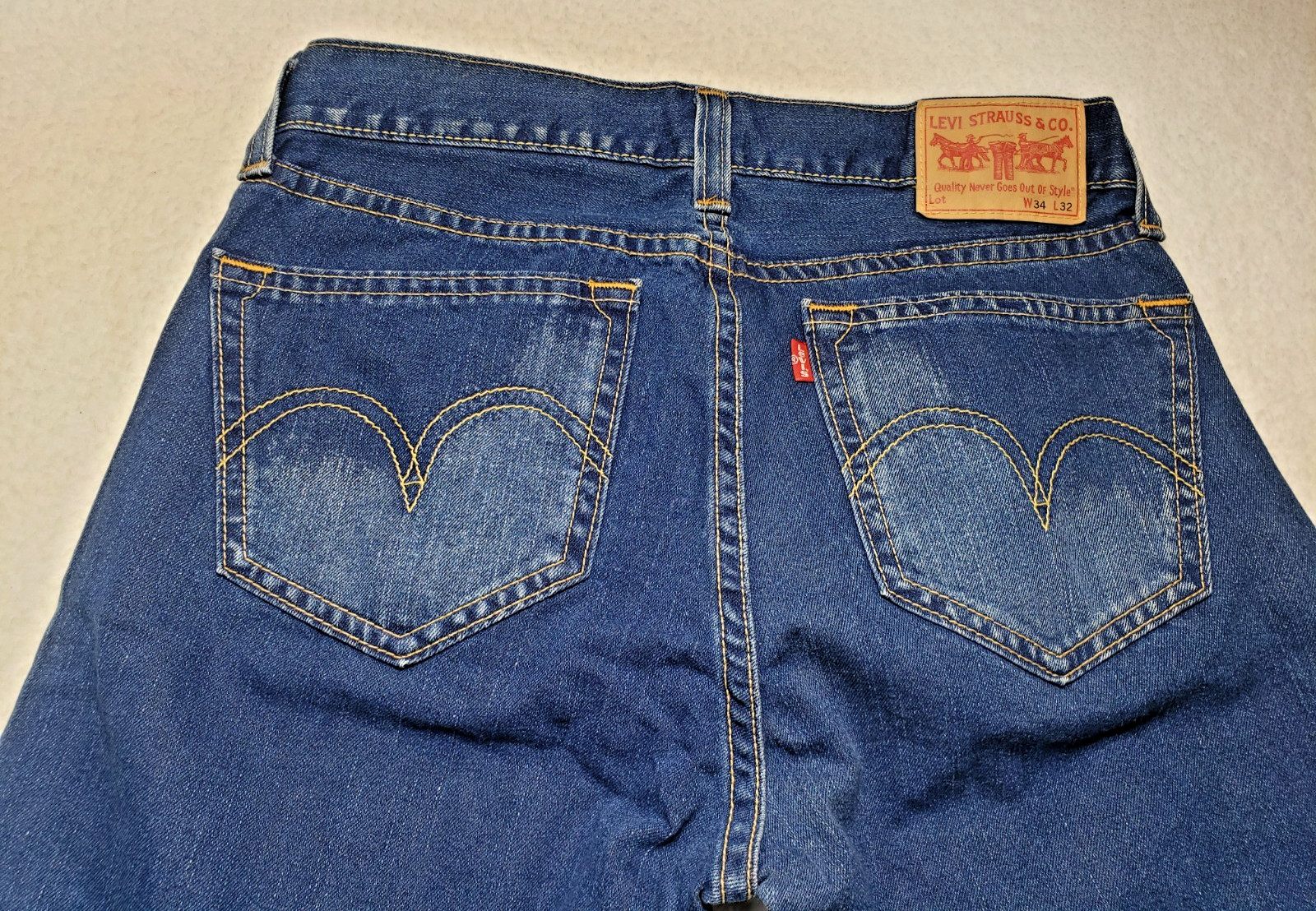 Levis Type 1 Real LooseJeans Red Tag Men’s Size 34 X 32 Denim Excellent Used Con