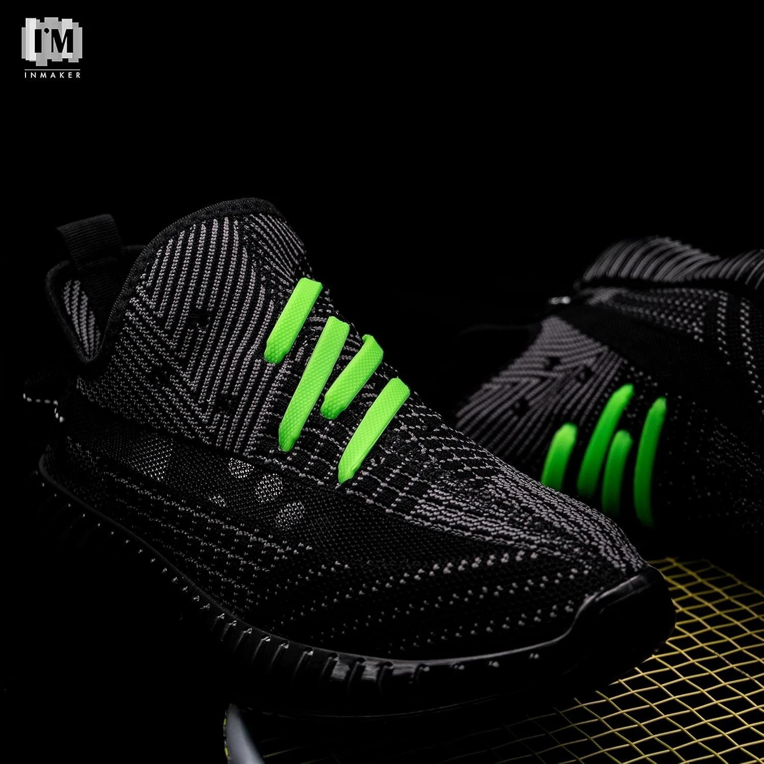 Stylish Green No Tie Shoelaces – Waterproof & Comfortable Elastic Laces for All