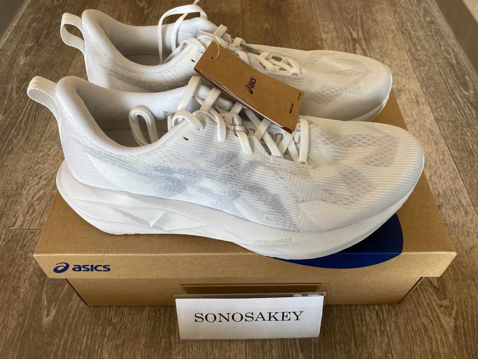 ASICS NOVABLAST 5 1011B974 100 White/Piedmont Grey New in Box