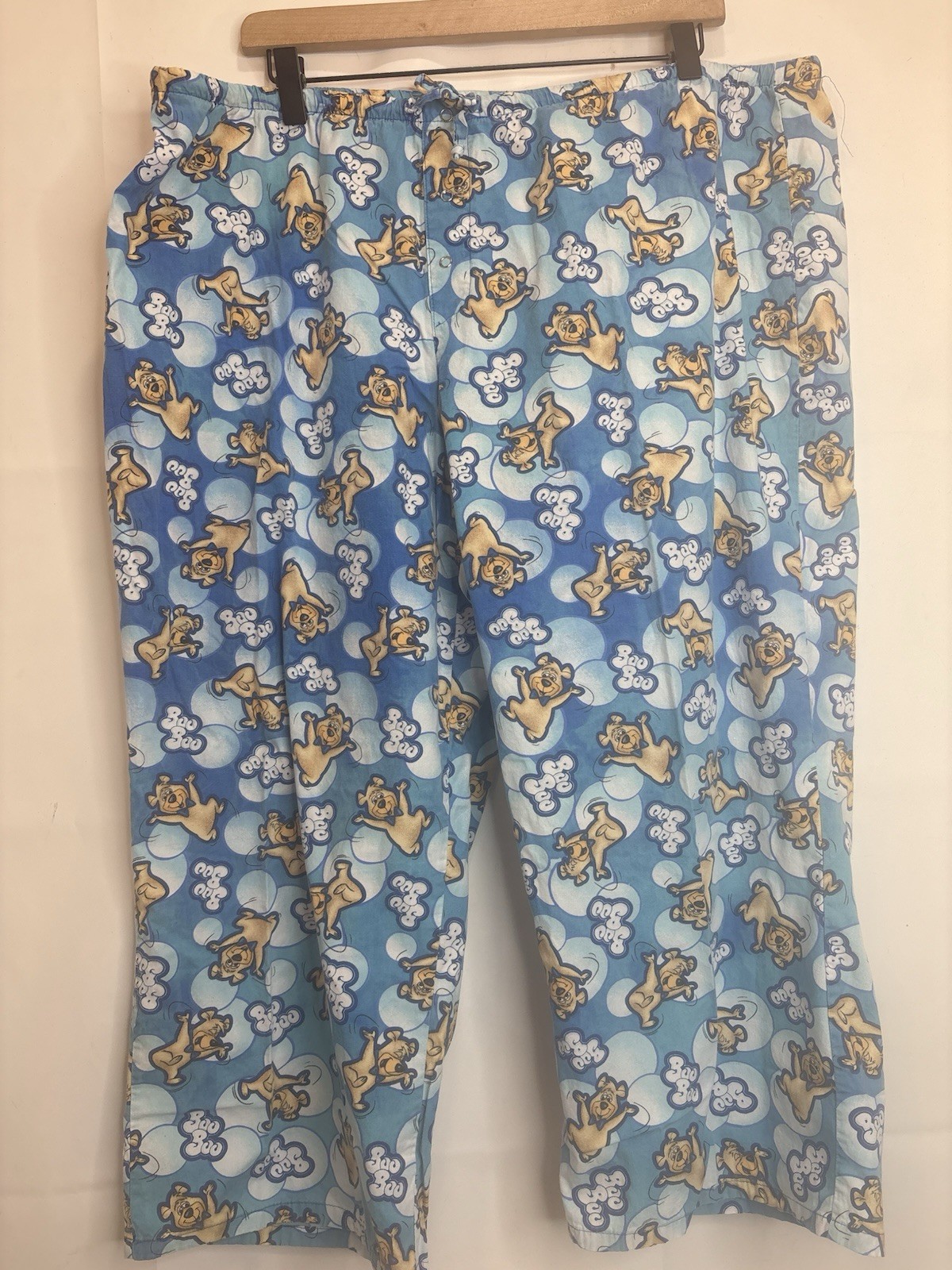 Hanna Barbera Women’s Size 2XL Blue Draw Yogi Bear Boo-Boo Graphic Lounge Pants