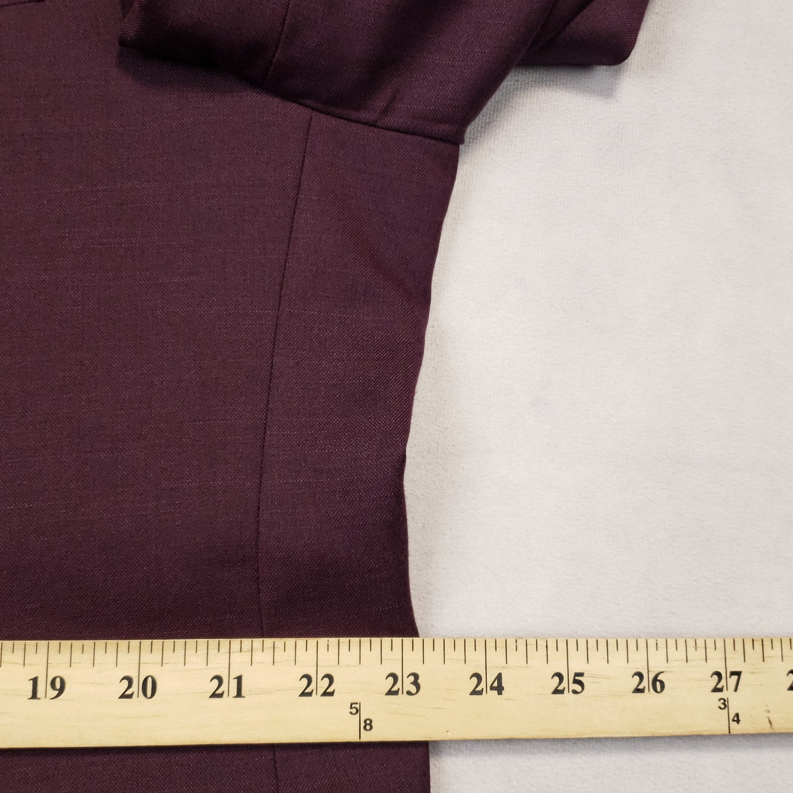 Lineage Sport Coat Men’s 46R Burgundy Two Button Double Vented Stretch Blazer