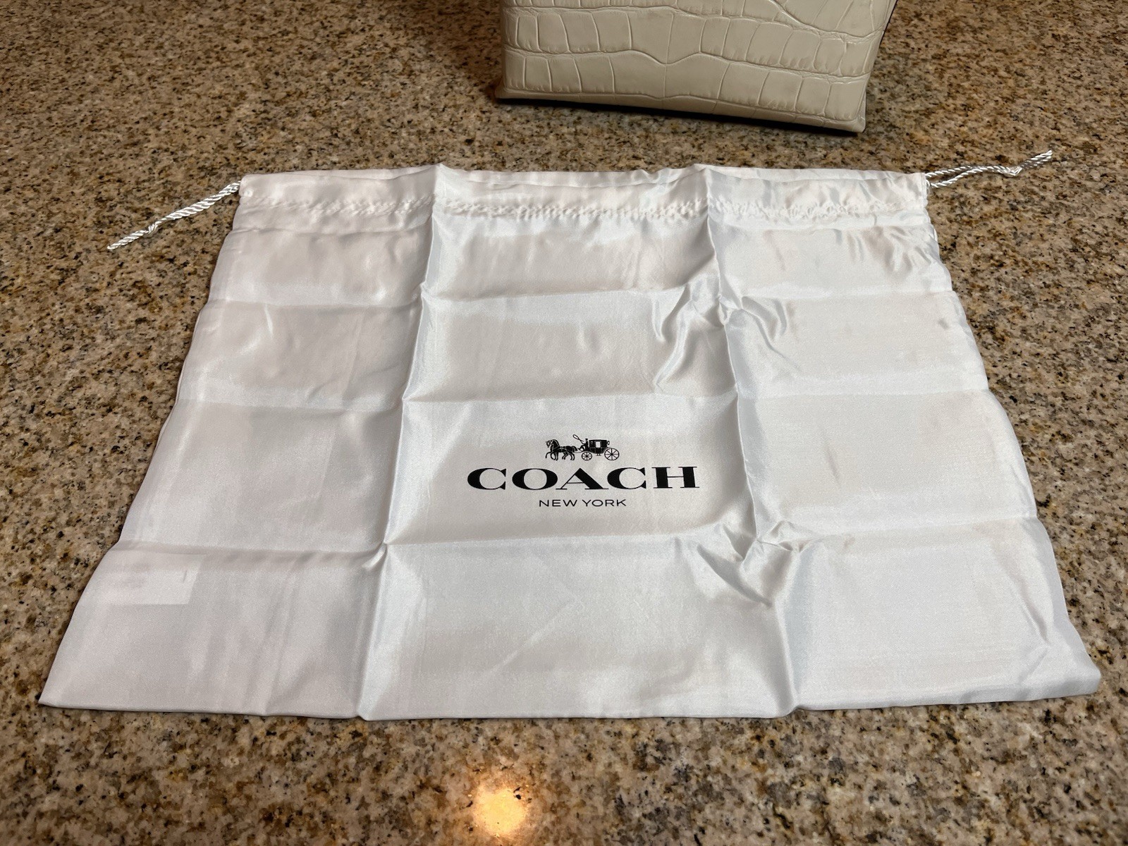 Coach Willow Tote 24 – Chalk, Embossed, Croc, Leather, NWT