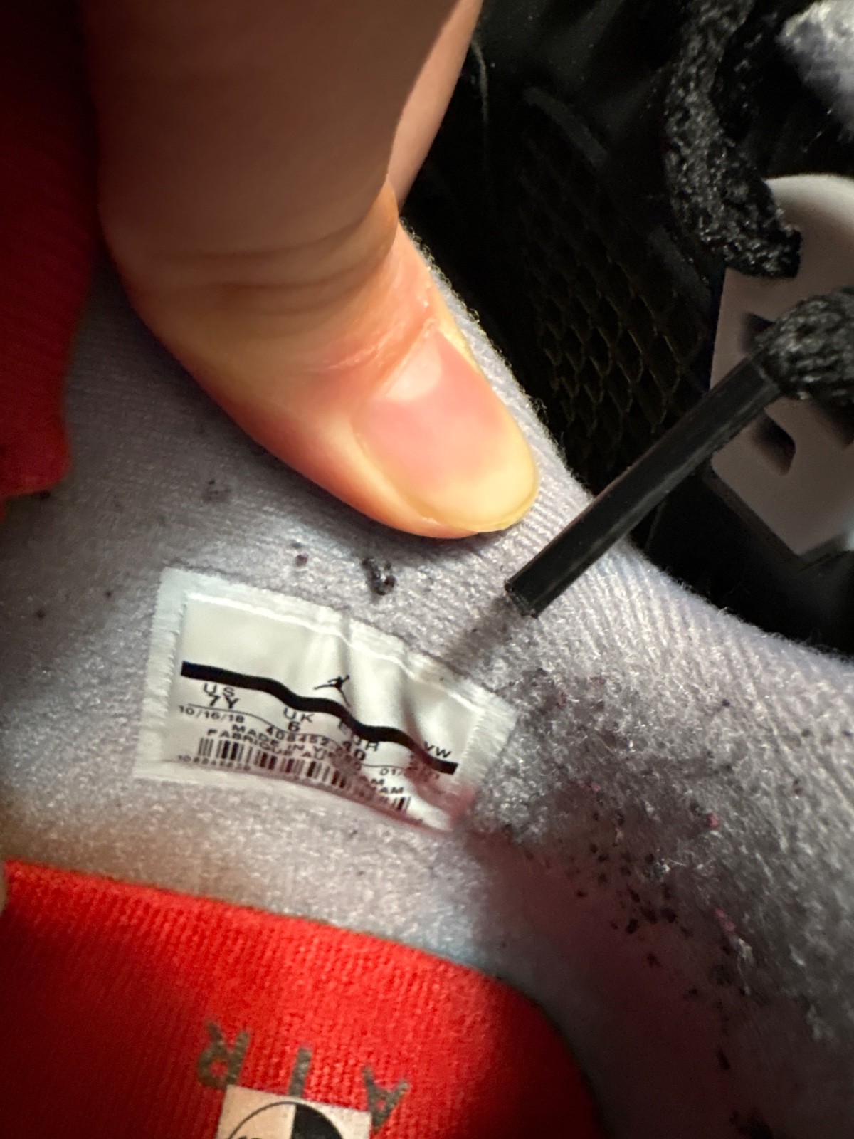 jordan 4 bred size 7y