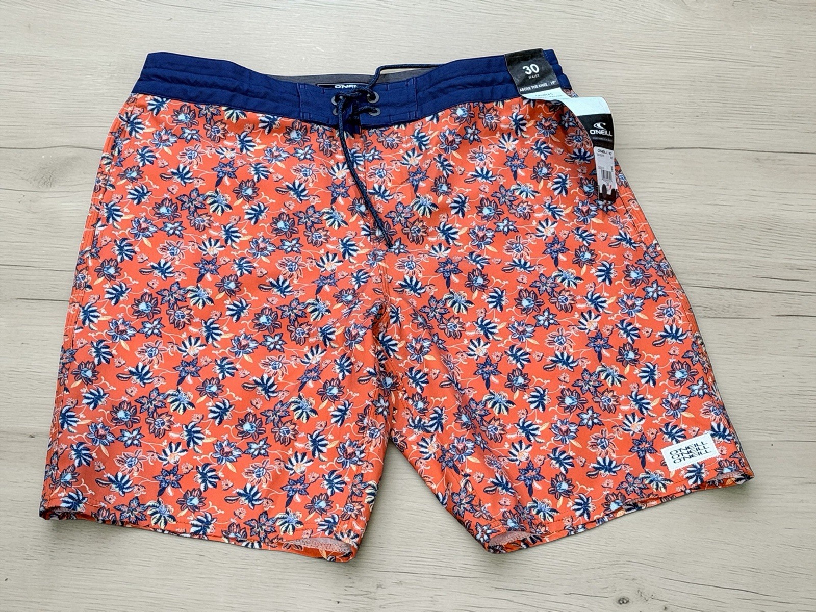 O’Neill Men’s Cruzer 19” Boardshorts 30 Black Surf Swim Shorts Above Knee NWT