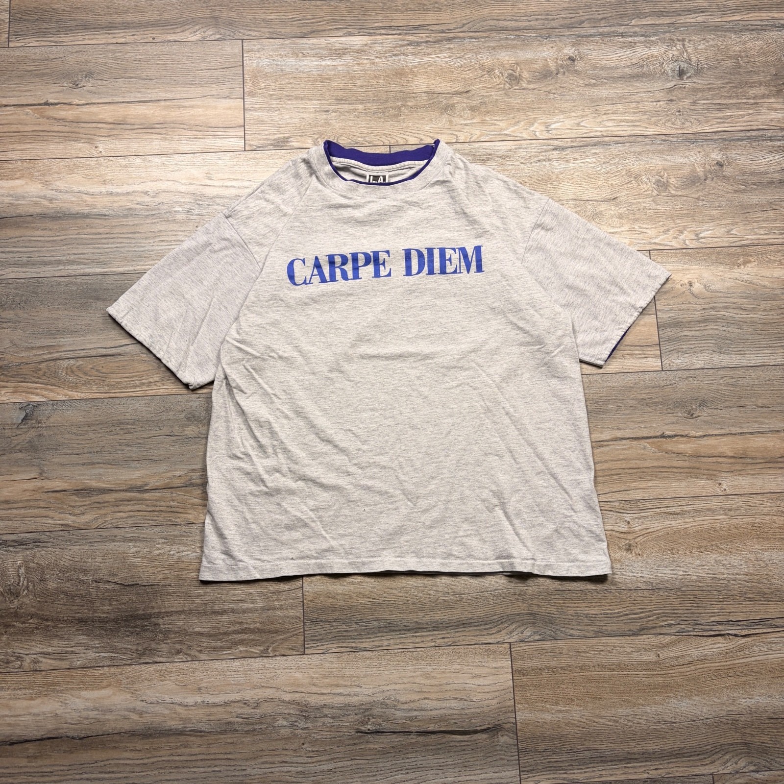 L.A. Sportswear XL Gray ‘Carpe Diem’ Graphic T-Shirt
