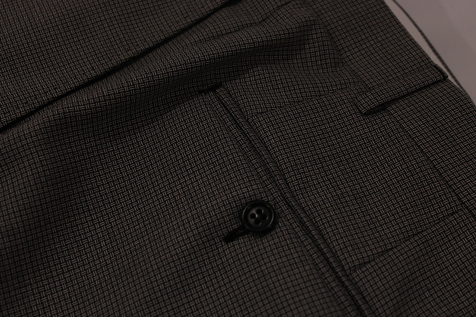 Canali Men’s Made in Italy Tweet Grey Wool Suit Size 38L/30W