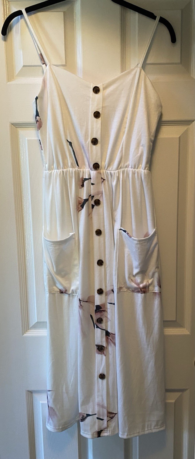 NWT ANGASHION Summer Floral Bohemian Strap Swing Dress-Small