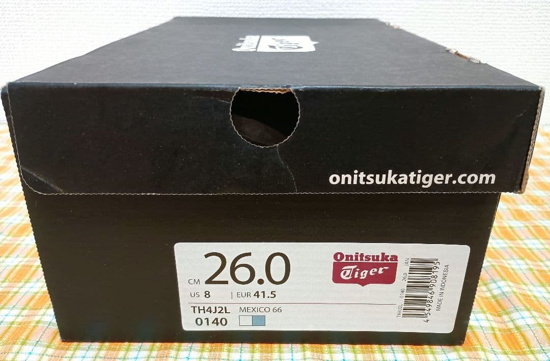 26cm Onitsuka Tiger Mexico 66 White Smoke Light Blue