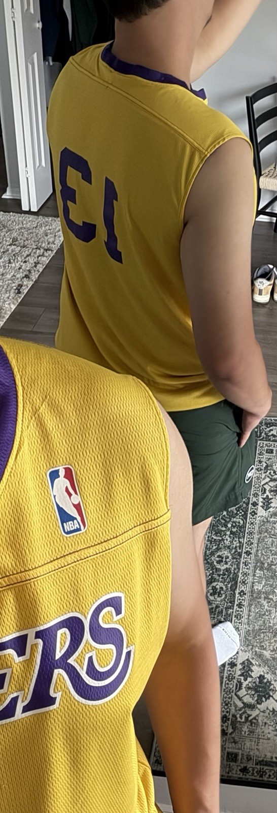 Collectors Reversible NBA Laker’s Men’s Jersey Shirt Size L