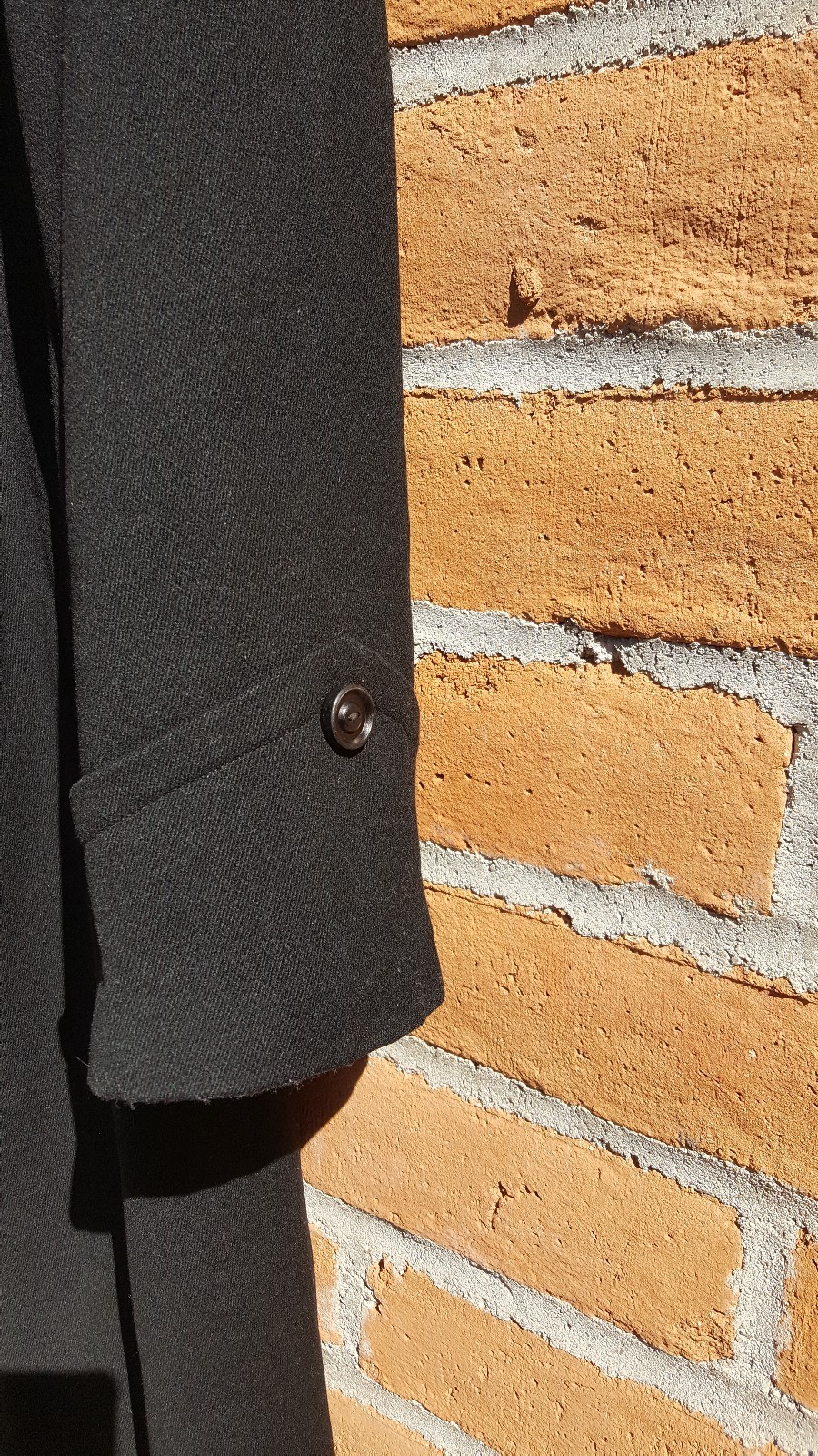 WARM 1940s Black Tightly Woven Wool Coat