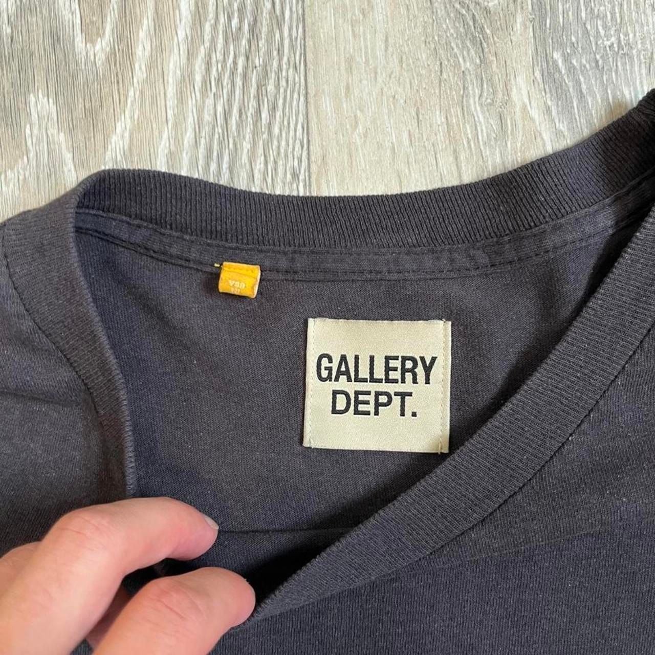 Gallery Dept. Long Sleeve T-Shirt Black with Flames