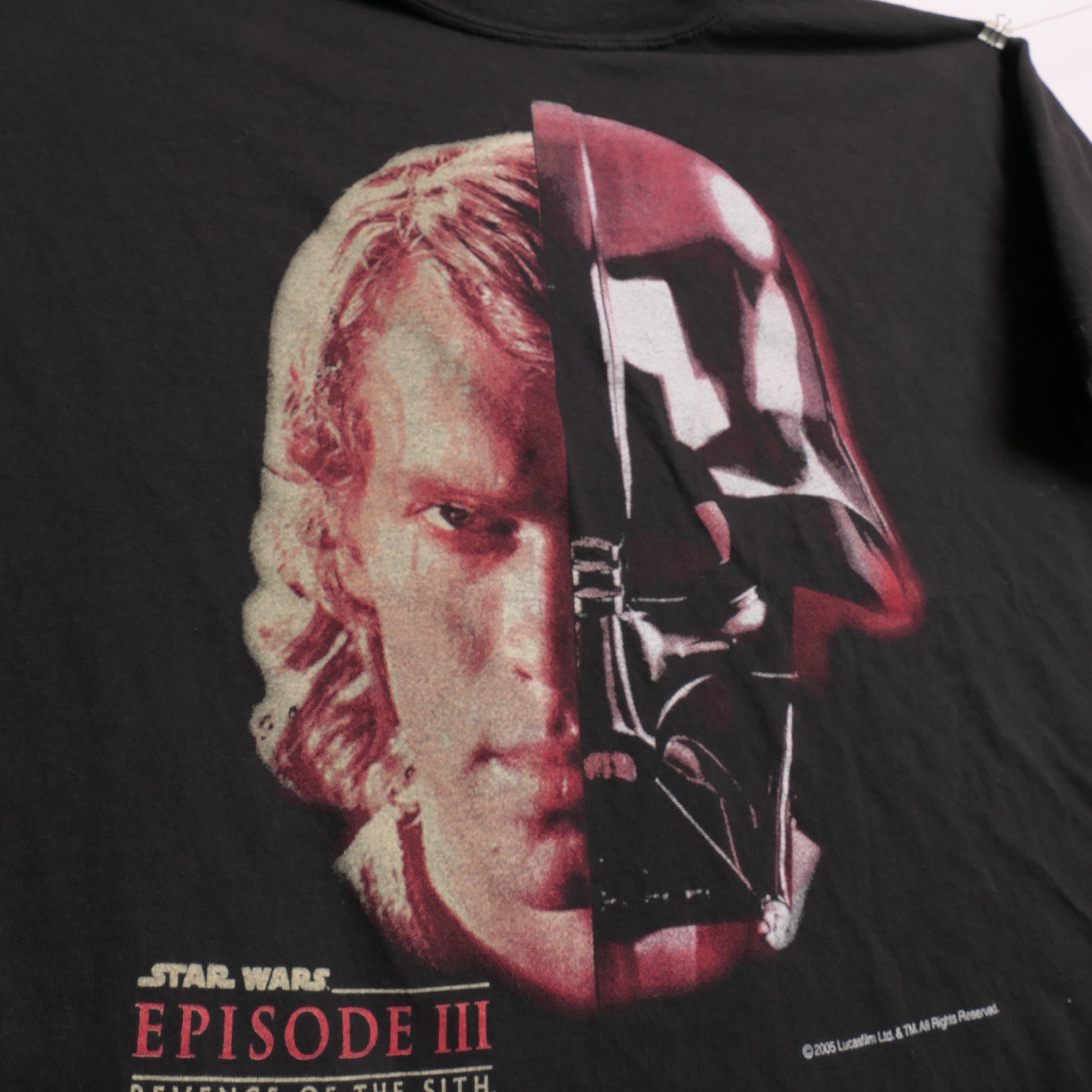 Star Wars Episode III Revenge Sith Anakin Skywalker Darth Vader Movie Tee XL